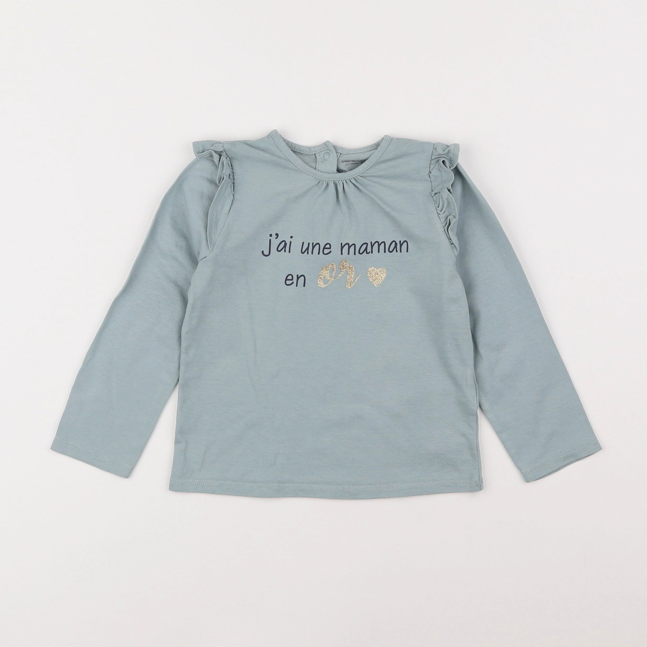 Vertbaudet - tee-shirt bleu - 3 ans