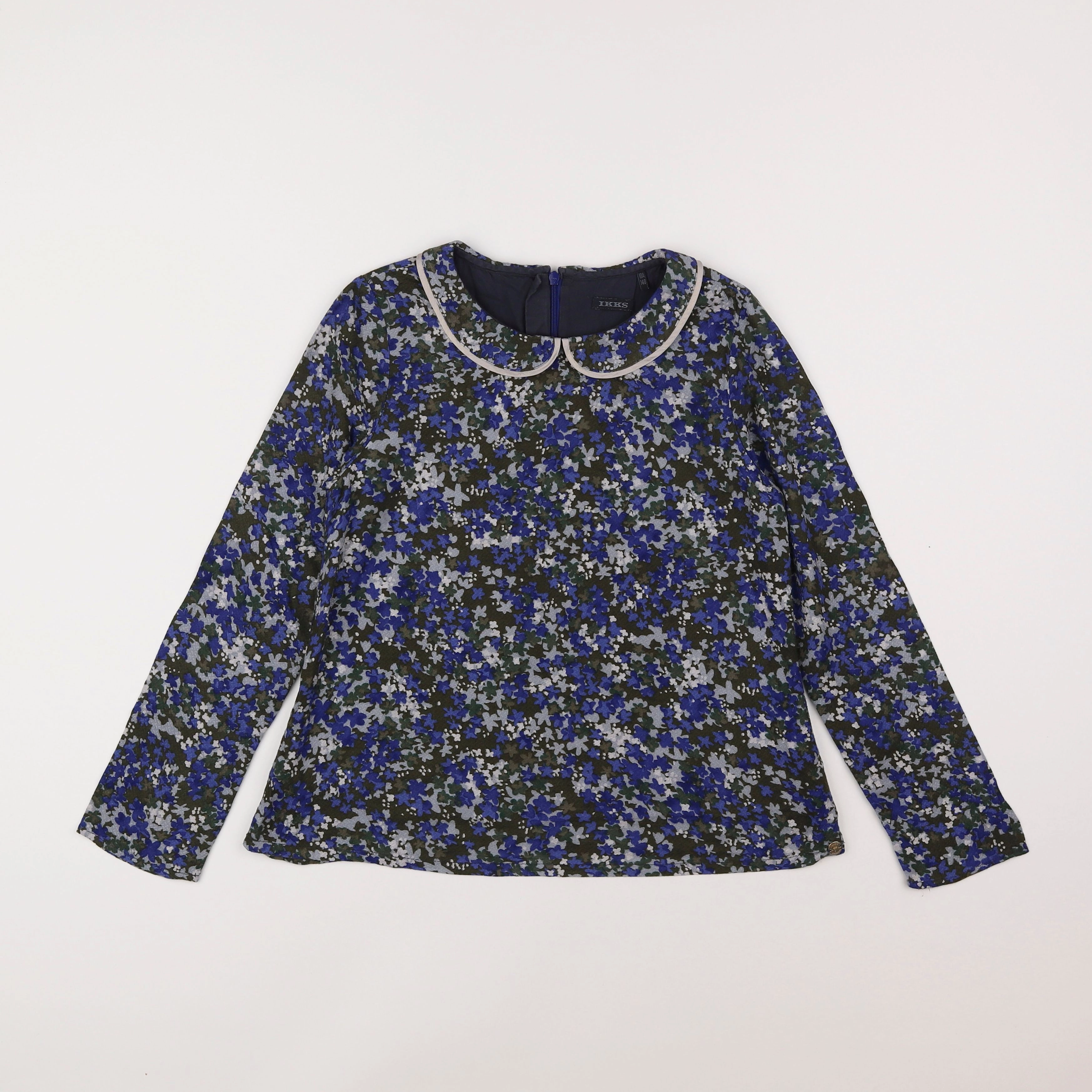 IKKS - blouse bleu - 10 ans