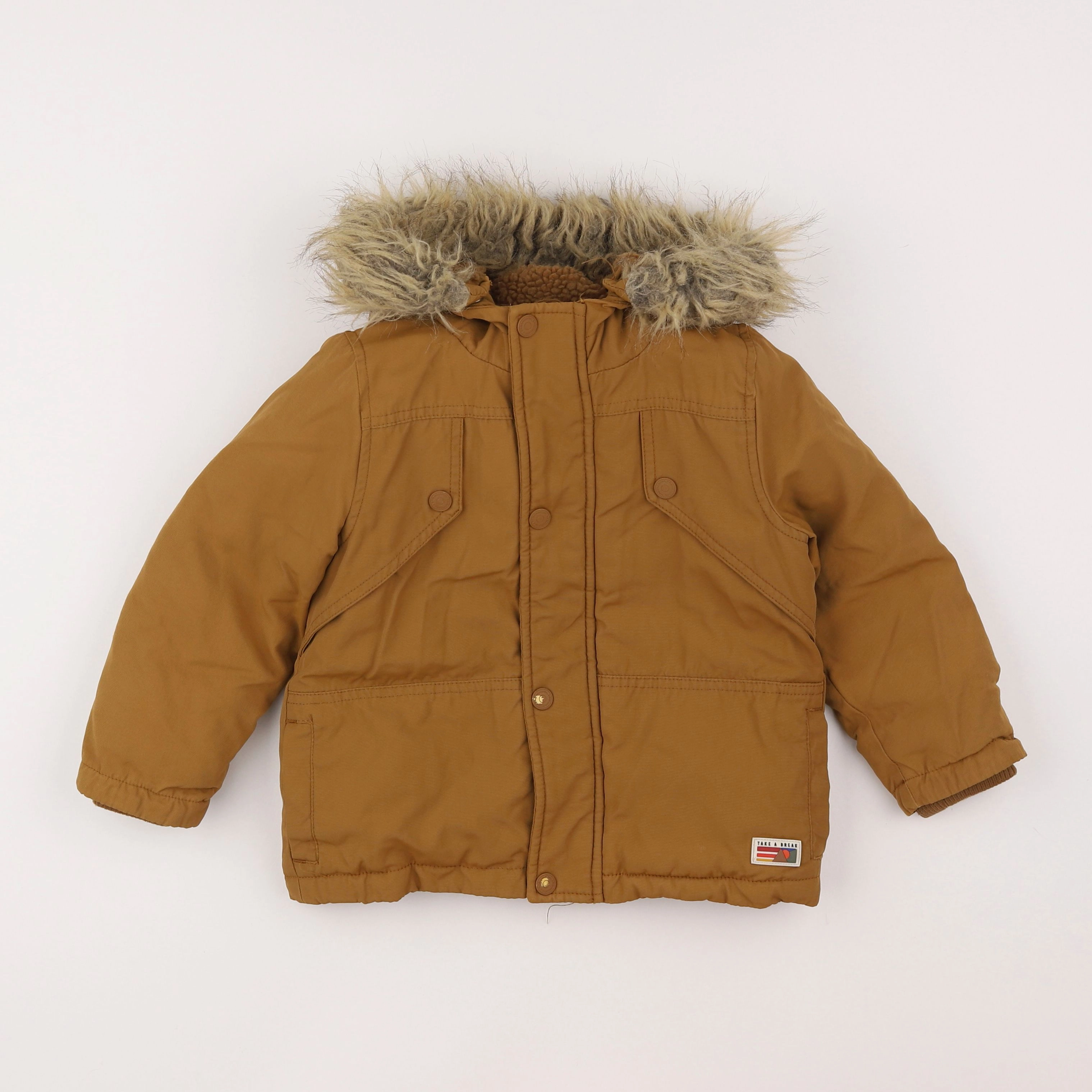 Tape à l'oeil - parka marron - 3 ans