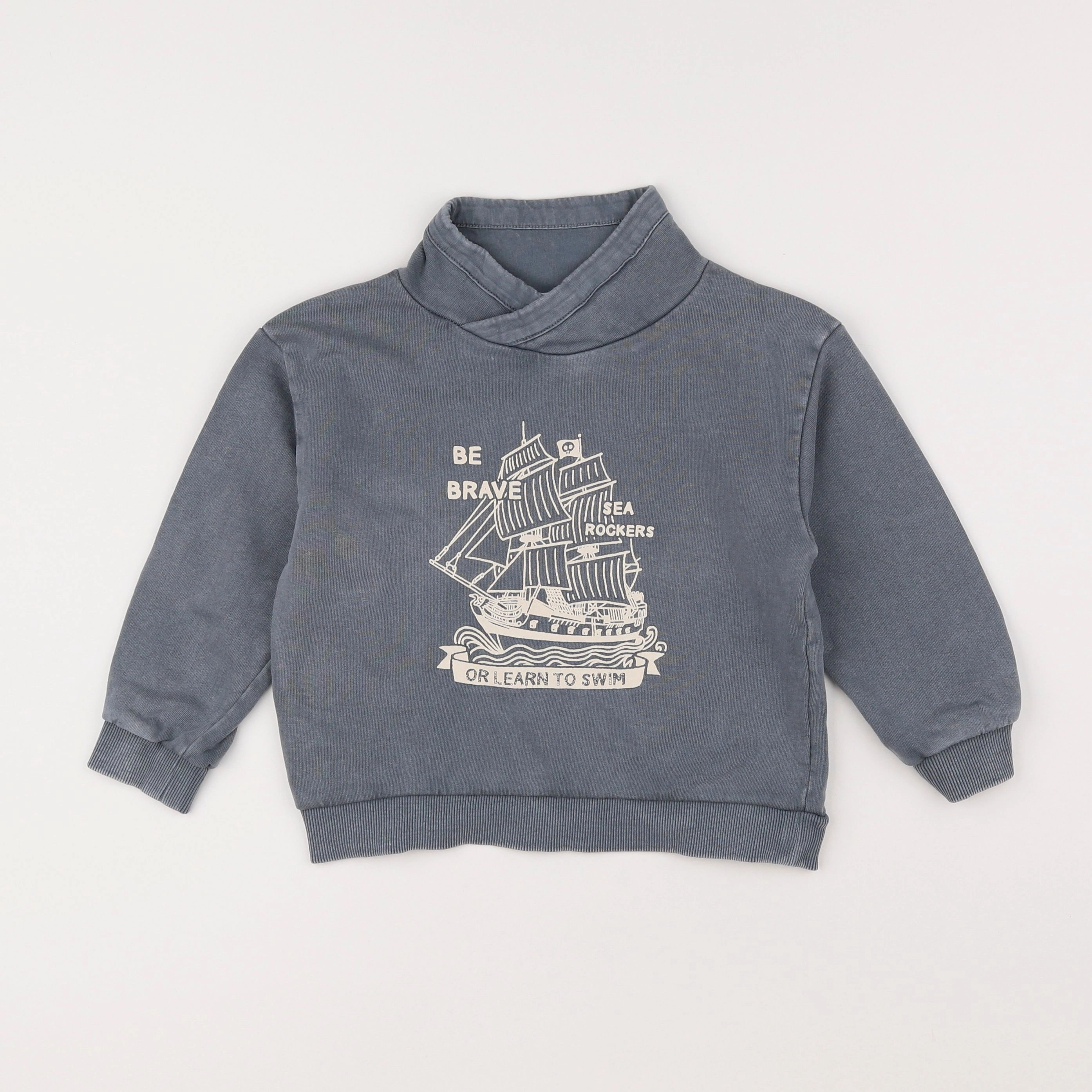 Vertbaudet - sweat gris - 4 ans