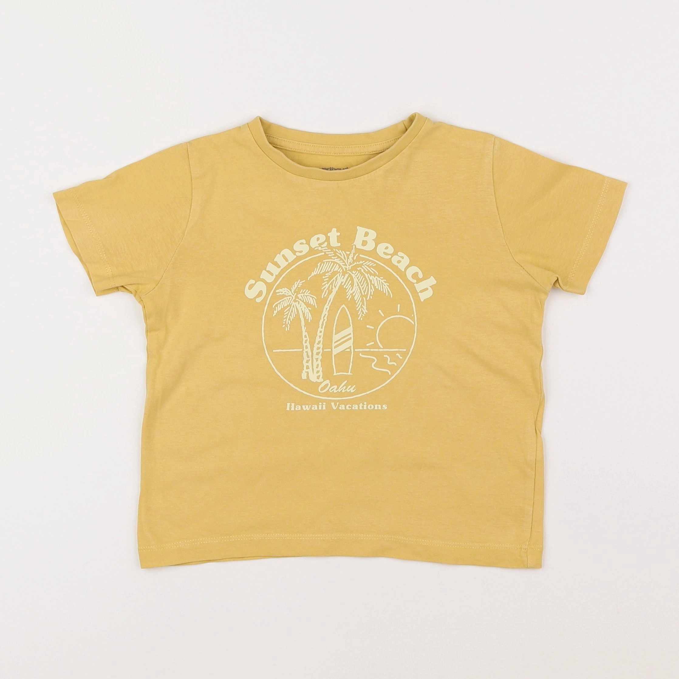 Vertbaudet - tee-shirt jaune - 4 ans