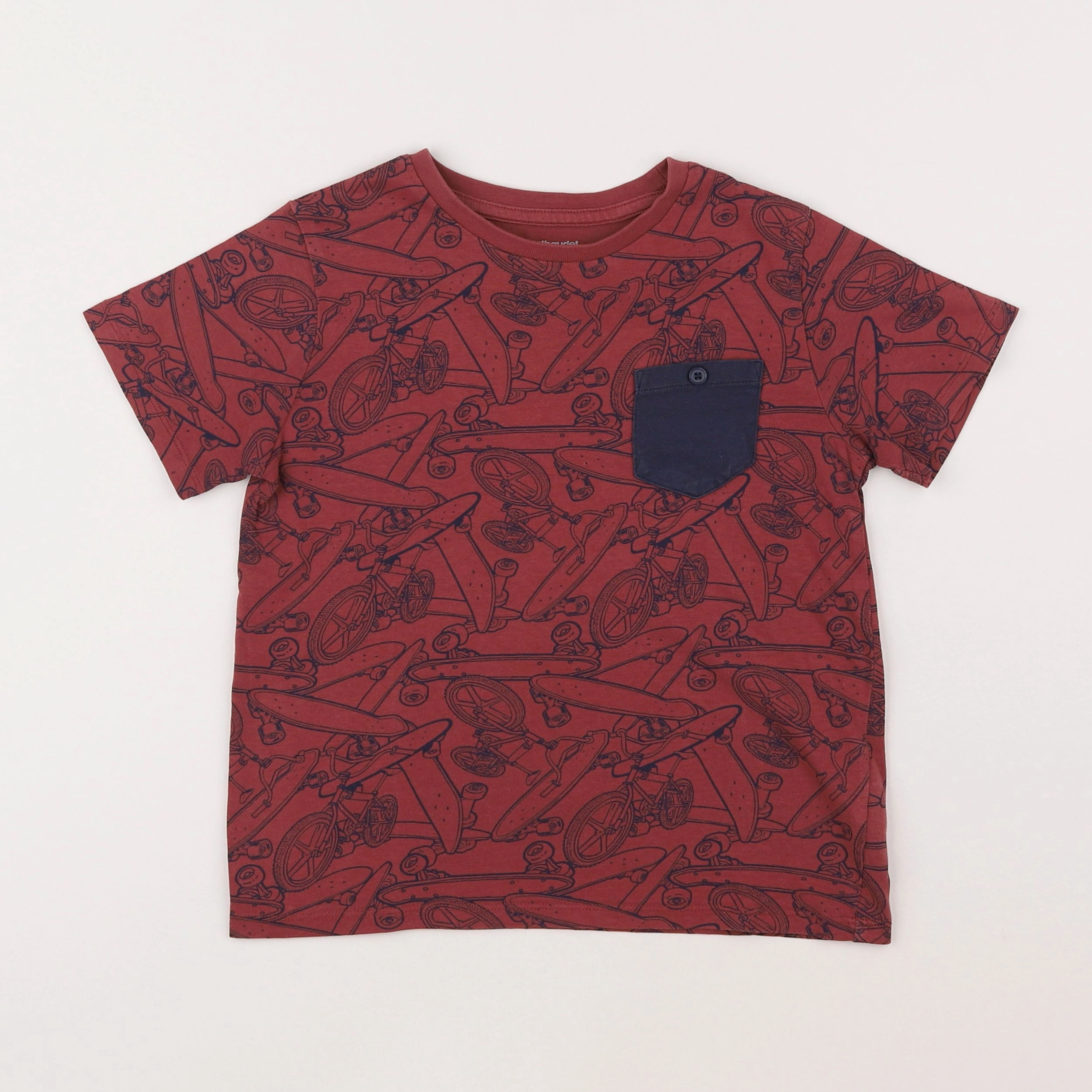 Vertbaudet - tee-shirt rouge - 8 ans