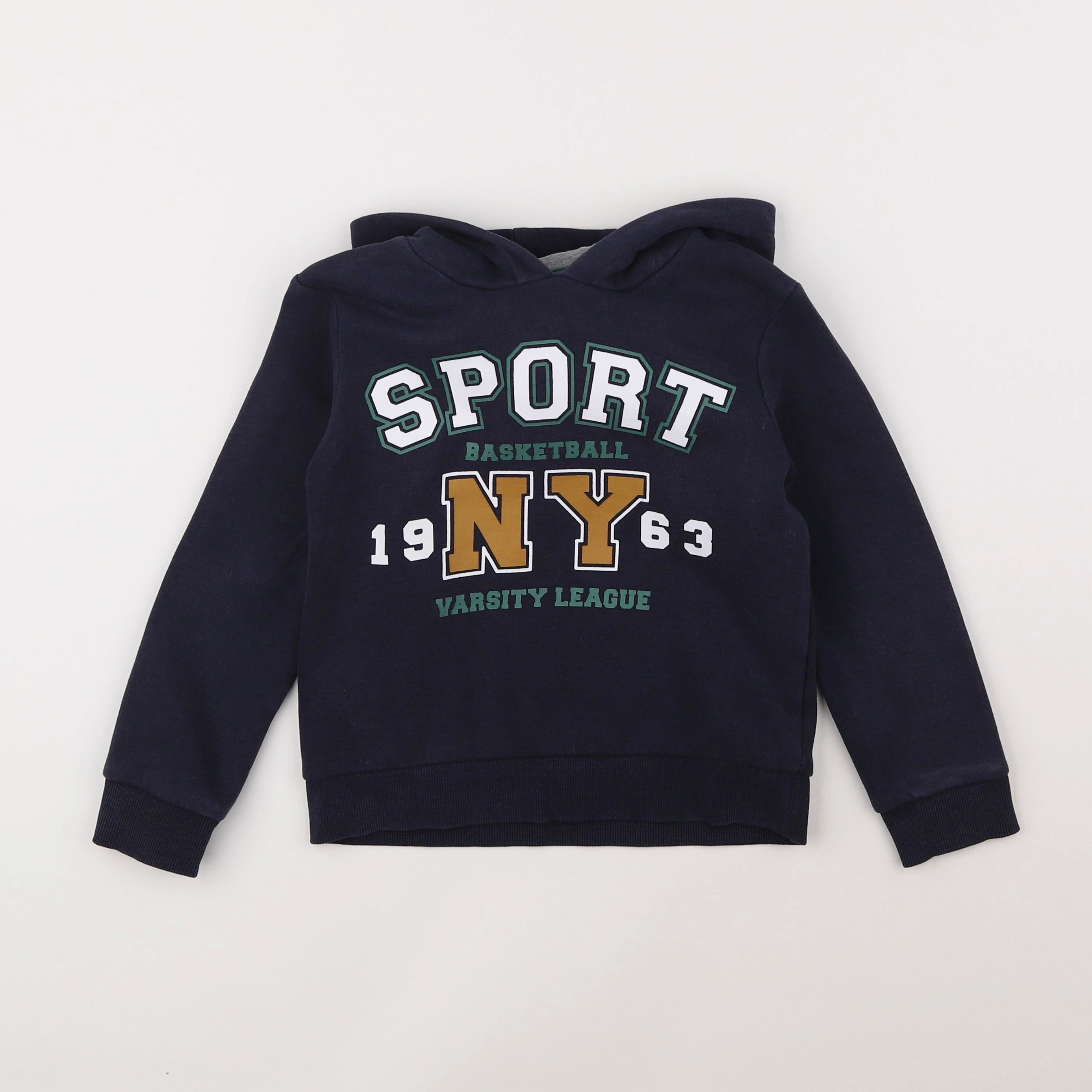 Vertbaudet - sweat bleu - 6 ans