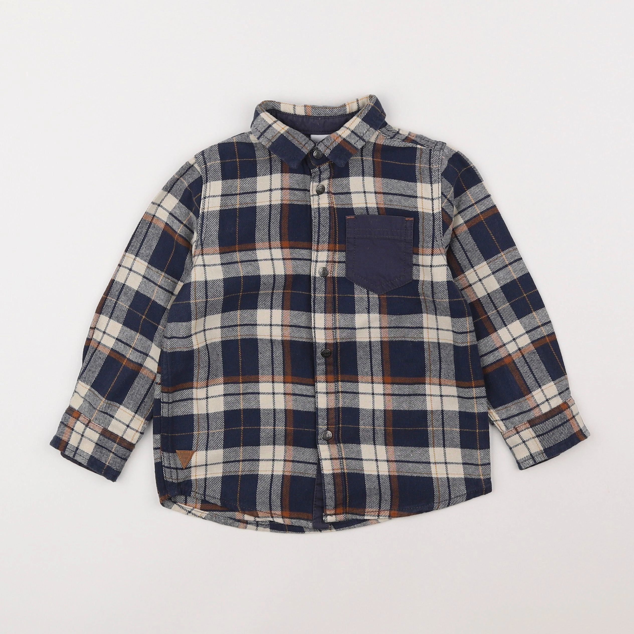 Vertbaudet - chemise multicolore - 4 ans