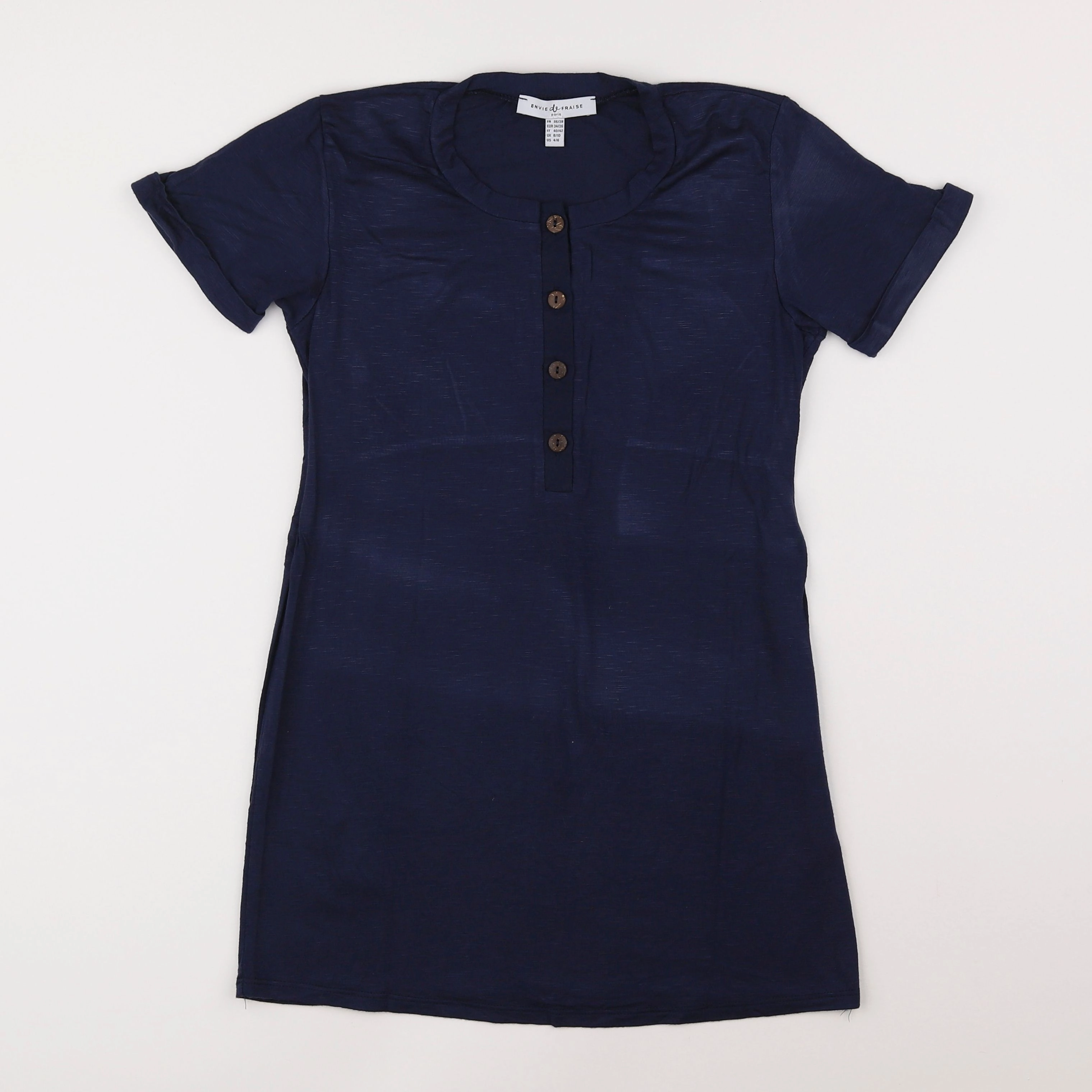Envie de fraise - tee-shirt grossesse bleu - 36 à 38