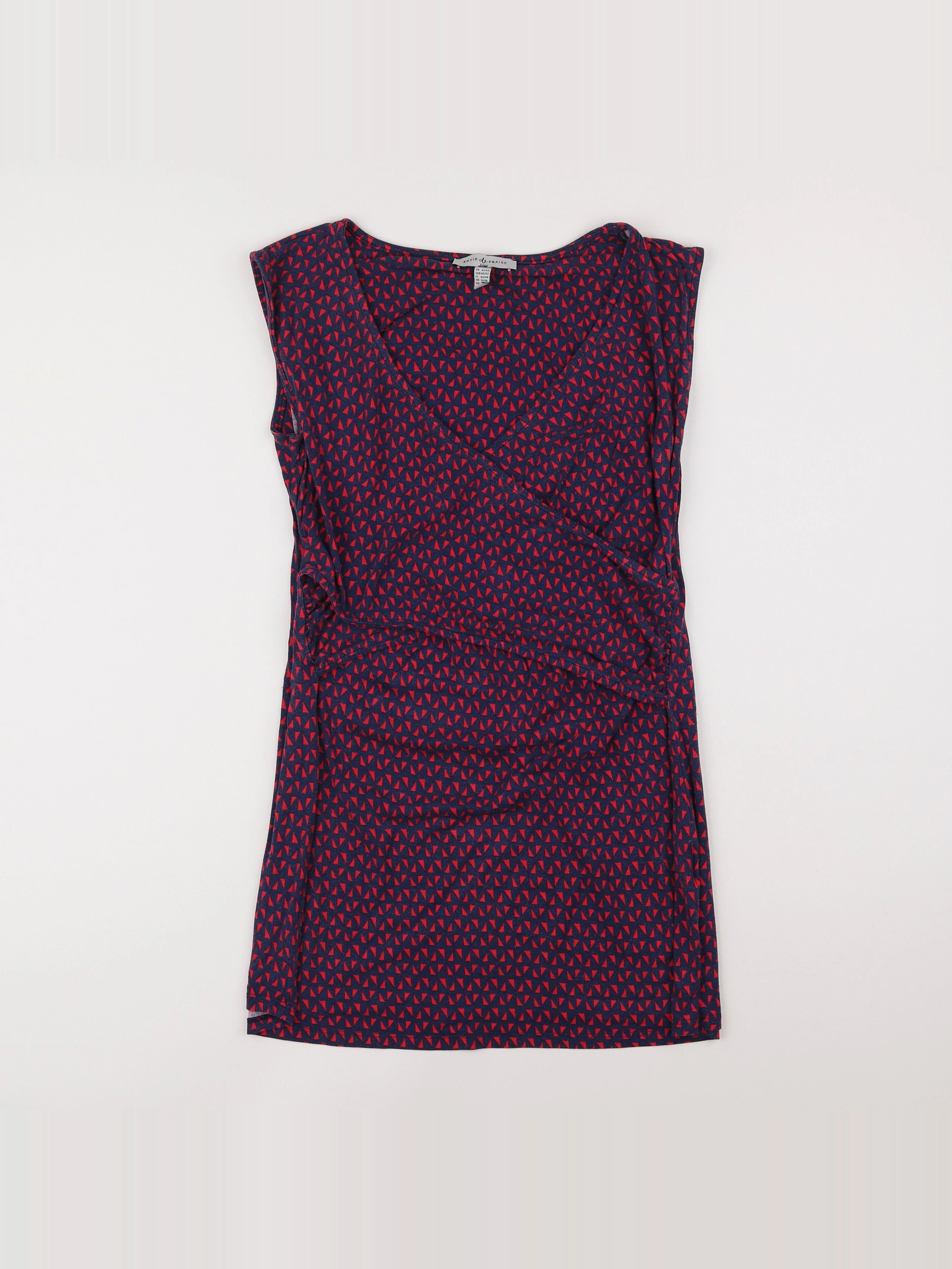Envie de fraise - robe grossesse rouge - 42 à 44