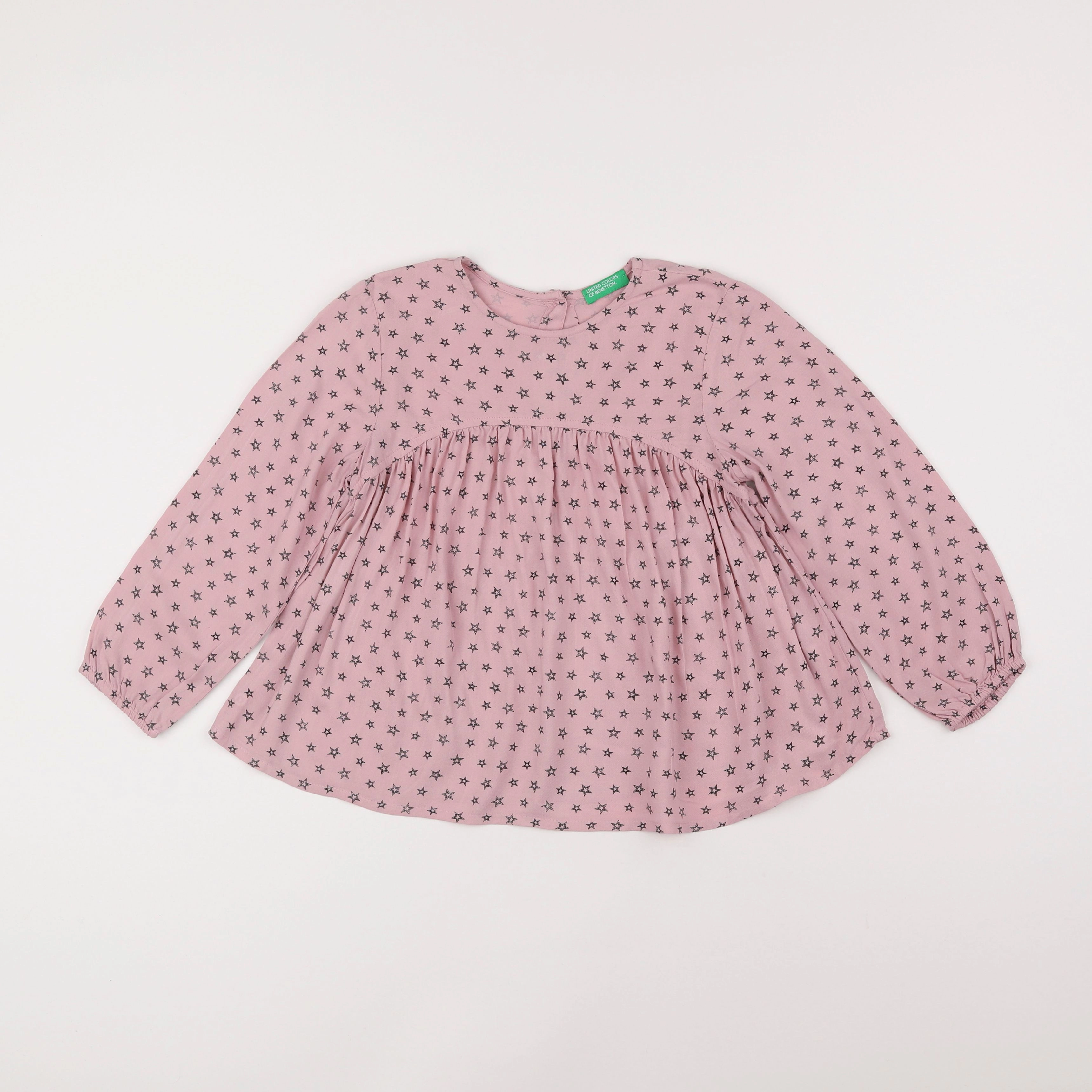 Benetton - blouse rose - 3/4 ans