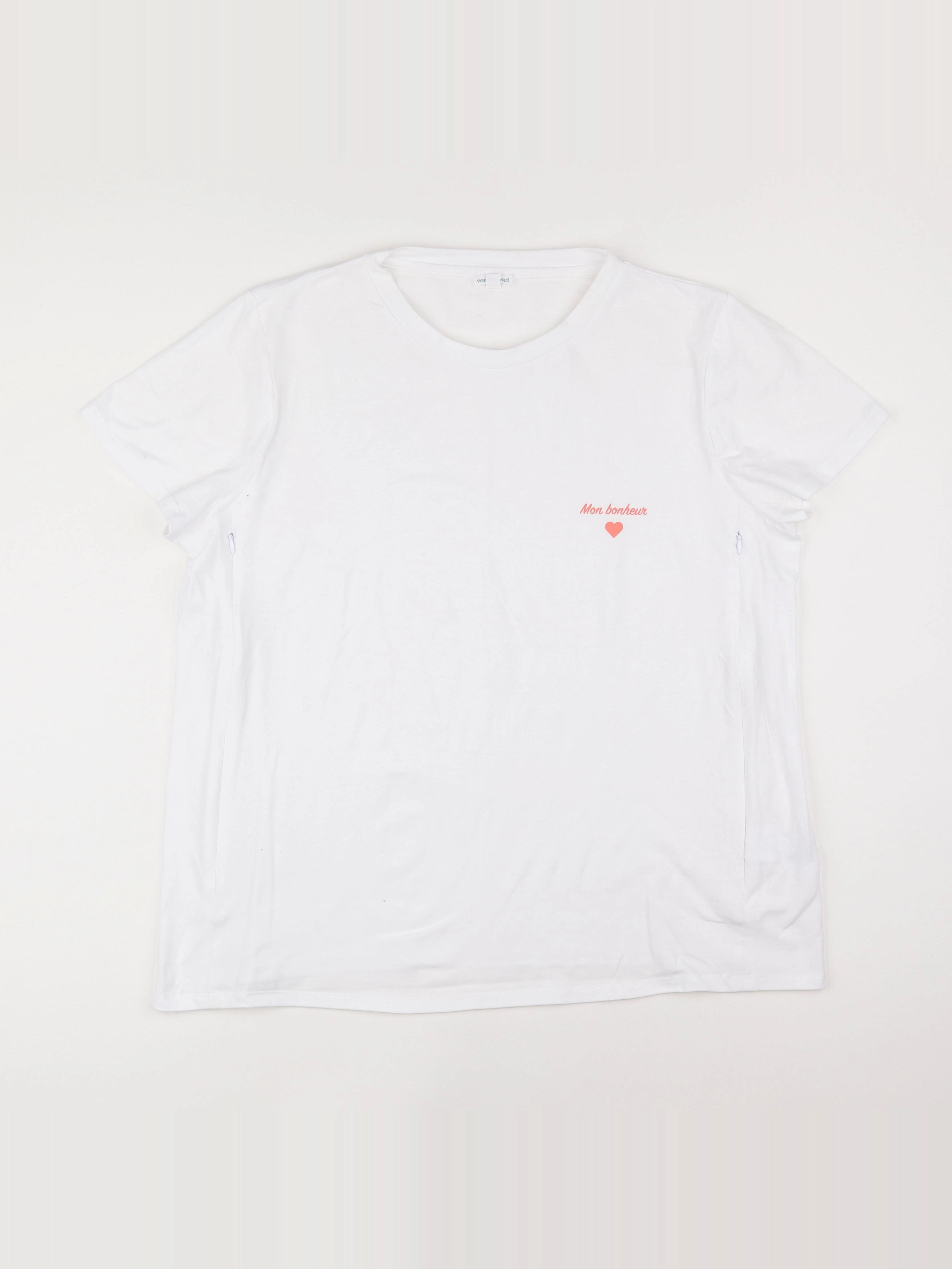 Vertbaudet - tee-shirt grossesse blanc - 46