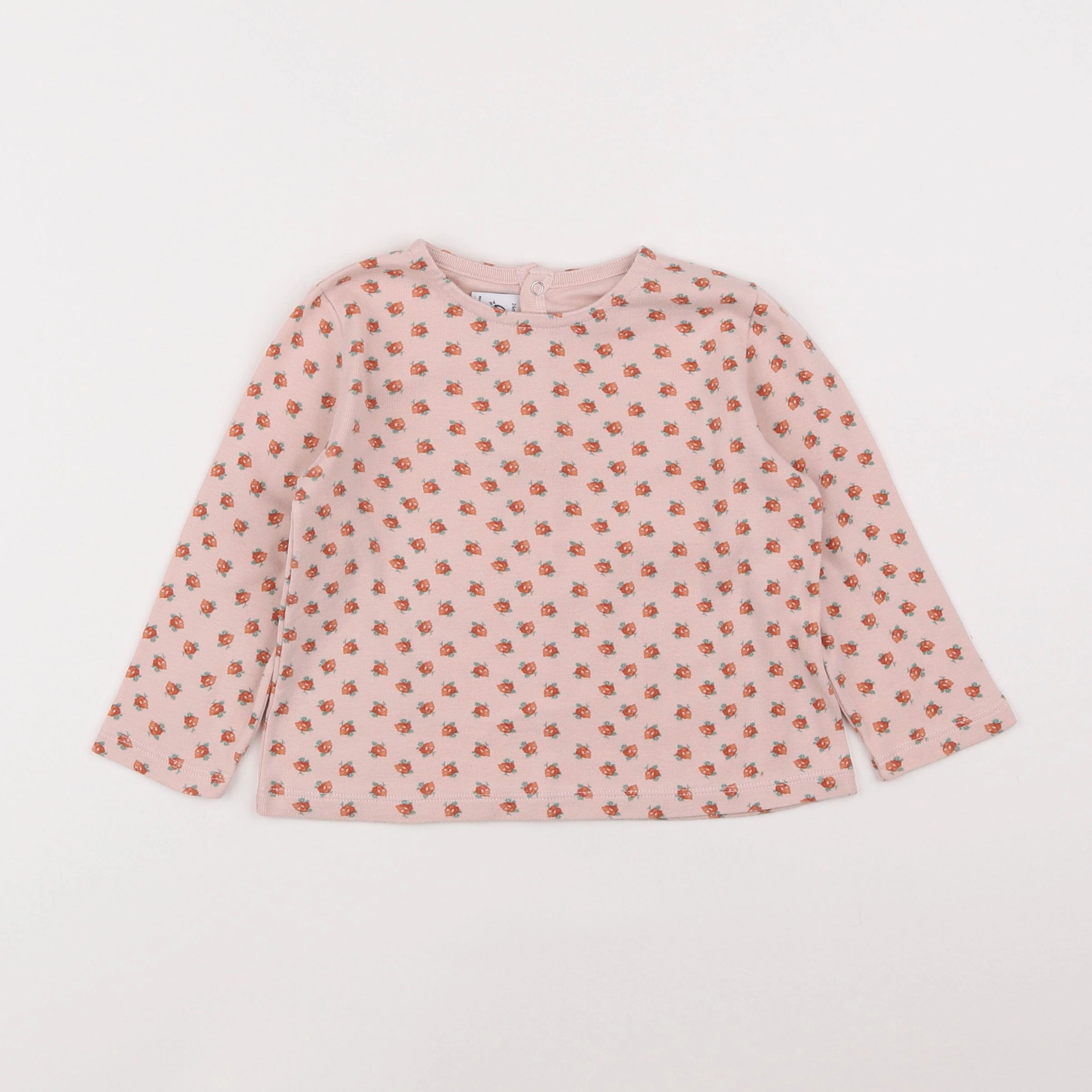 Petit Bateau - tee-shirt rose - 2 ans