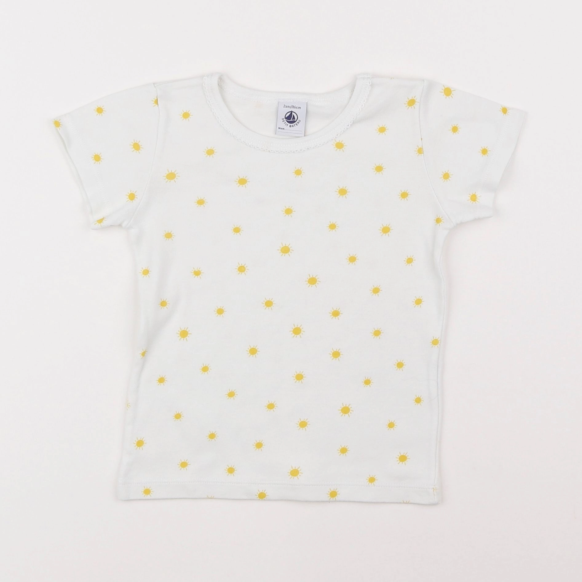 Petit Bateau - maillot de corps blanc - 2 ans