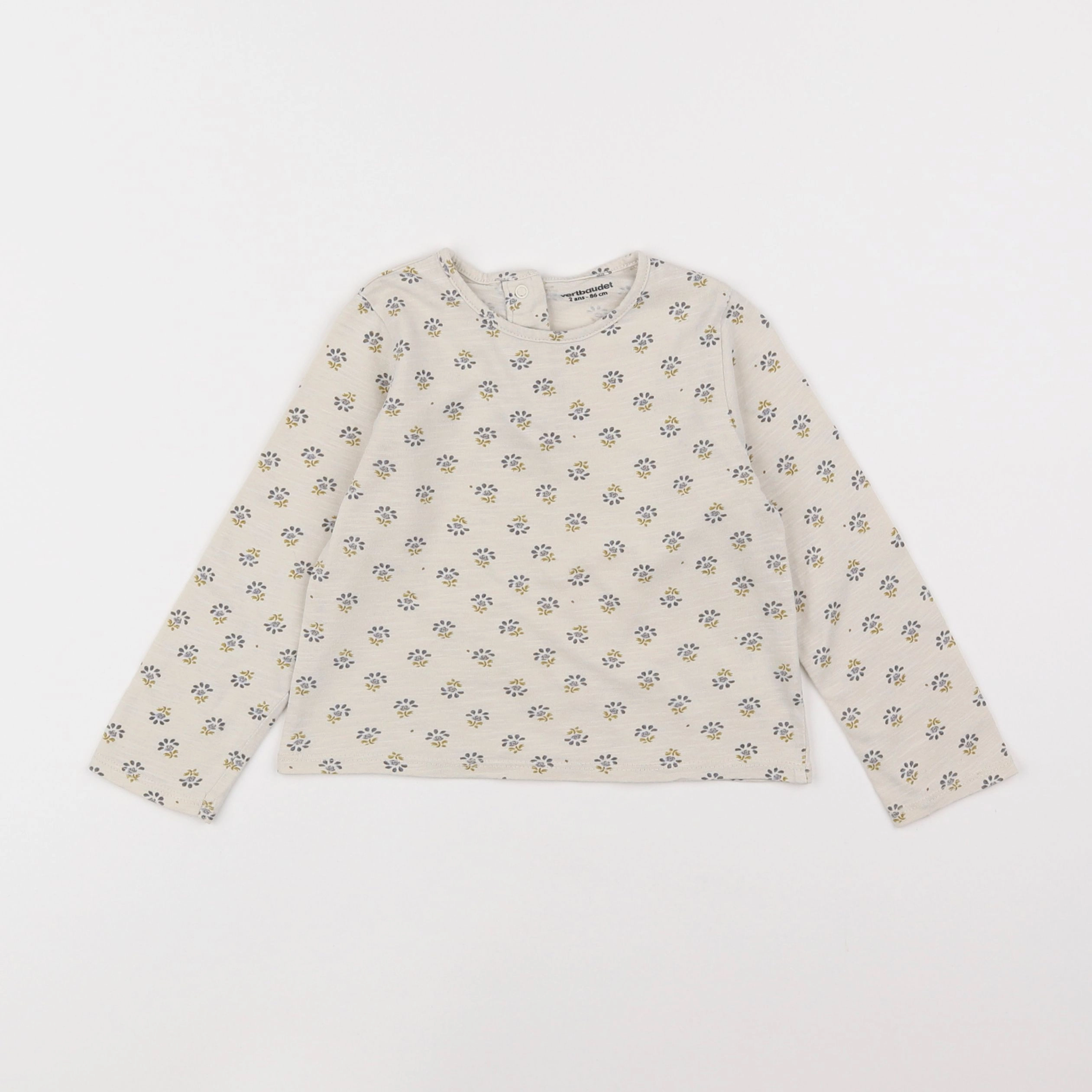 Vertbaudet - tee-shirt beige - 2 ans