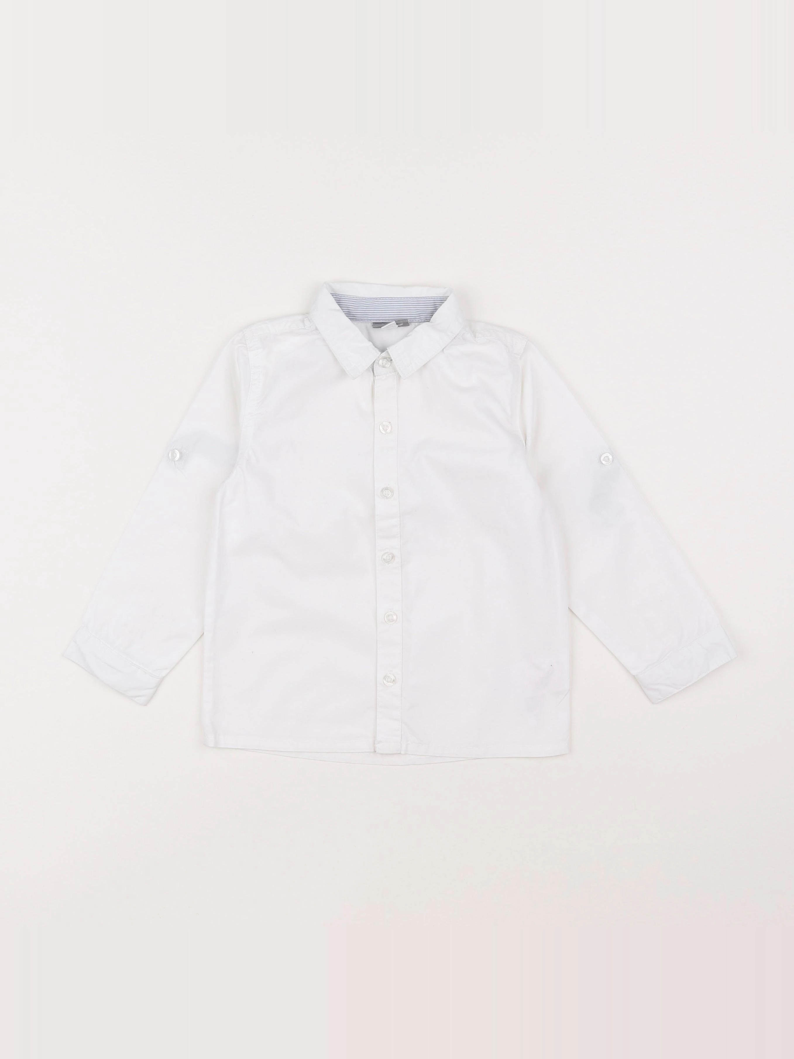 Vertbaudet - chemise blanc - 3 ans