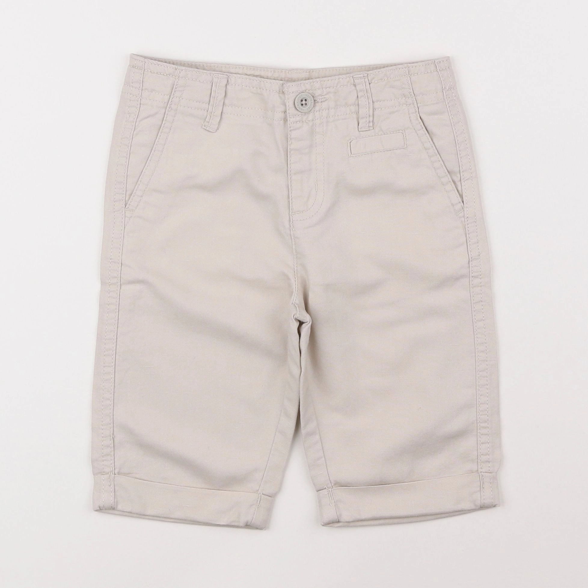 Vertbaudet - short beige - 4 ans