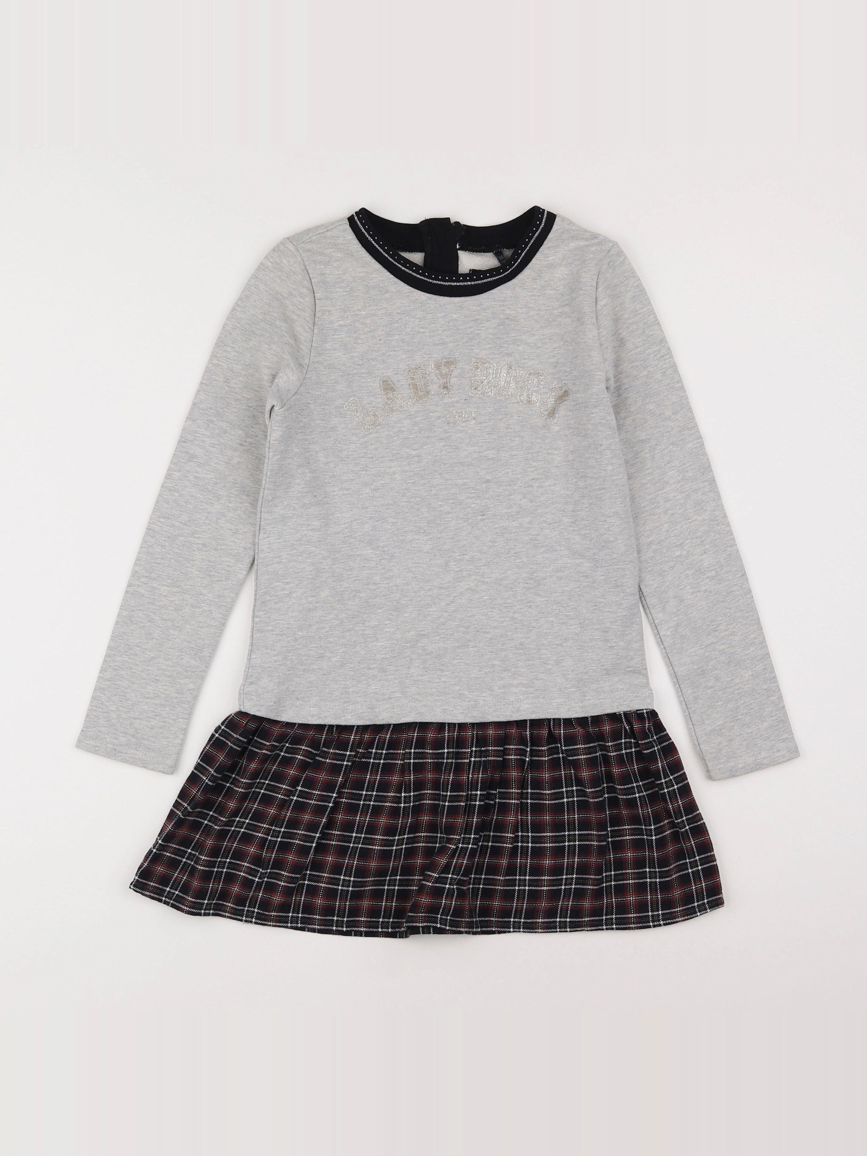 IKKS - robe gris - 8 ans