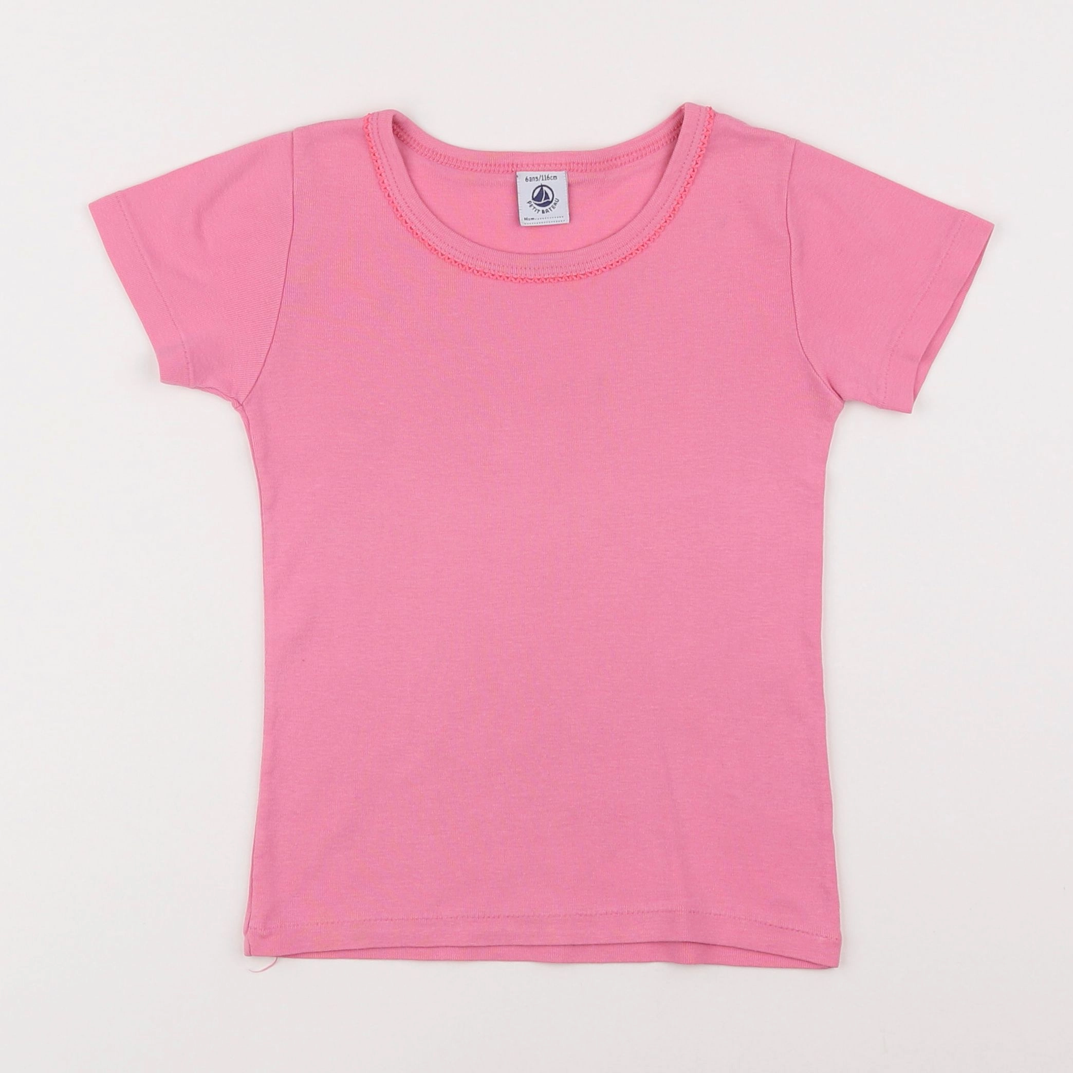 Petit Bateau - maillot de corps rose - 6 ans