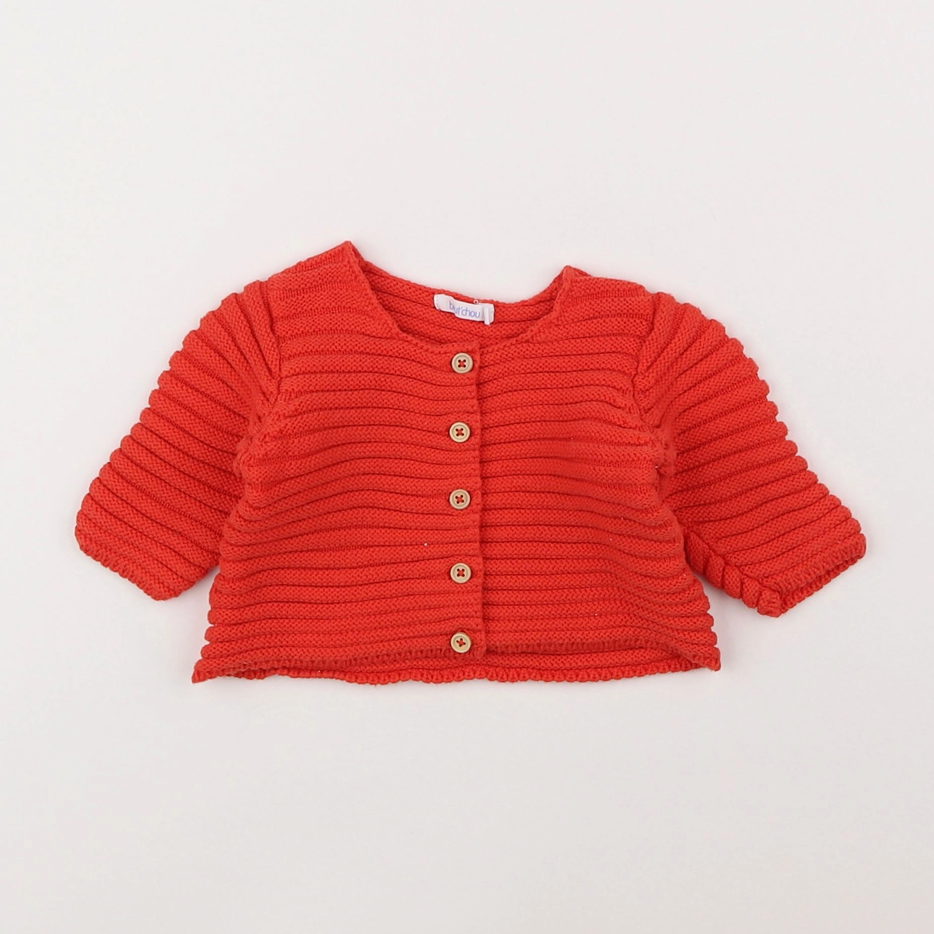 Boutchou - gilet rouge - 3 mois