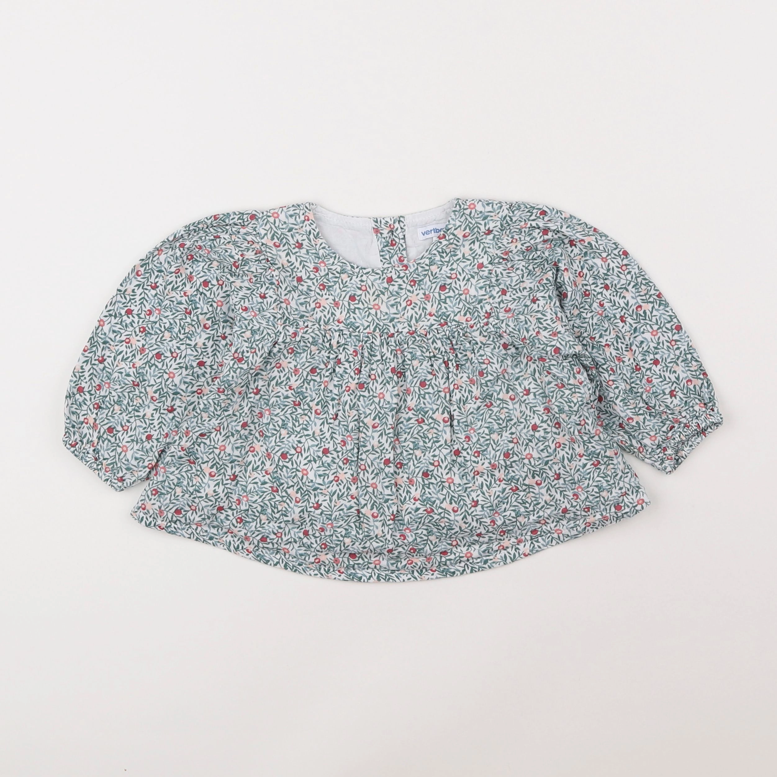 Vertbaudet - blouse multicolore - 12 mois