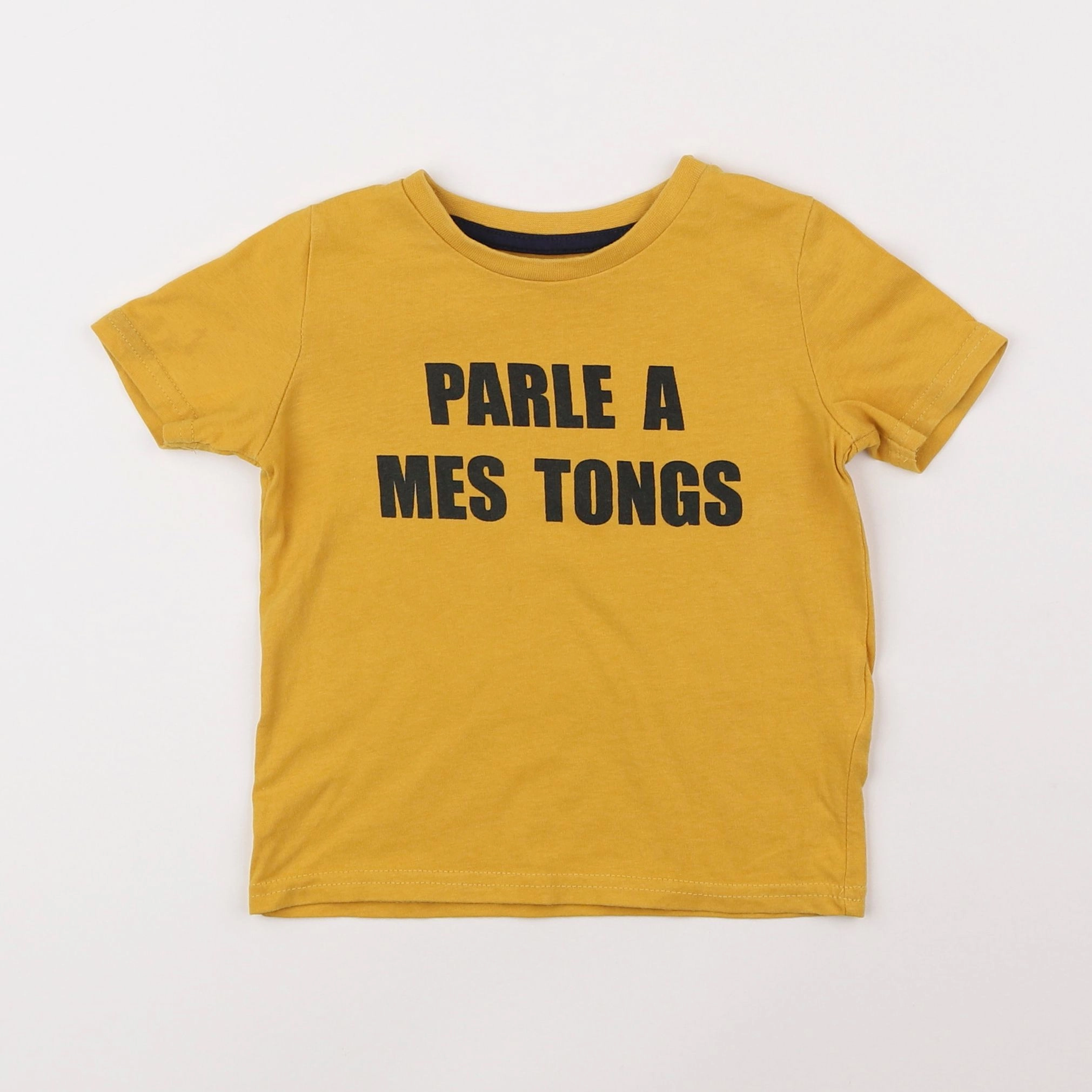 Vertbaudet - tee-shirt jaune - 2 ans