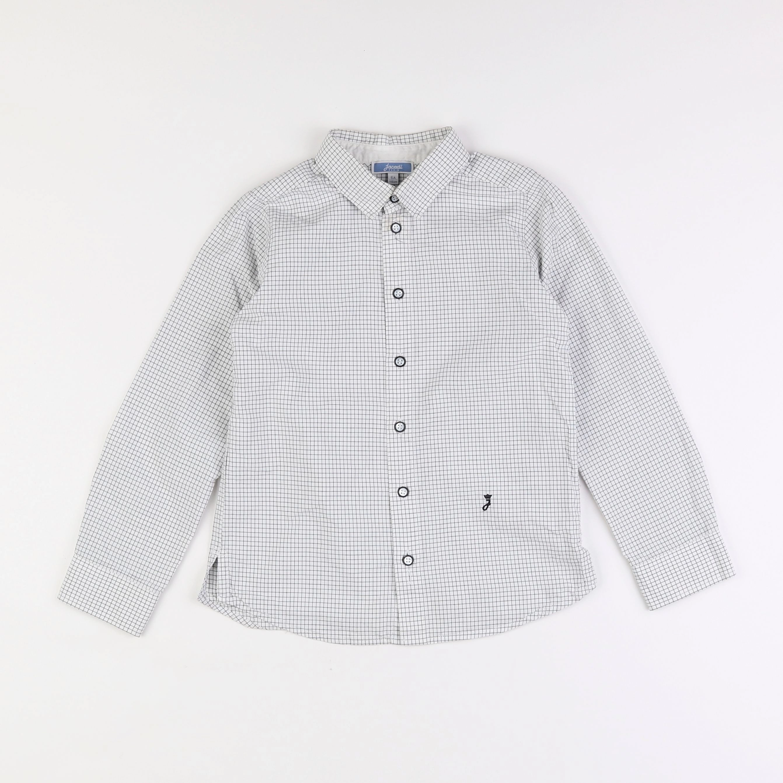 Jacadi - chemise blanc, bleu - 6 ans