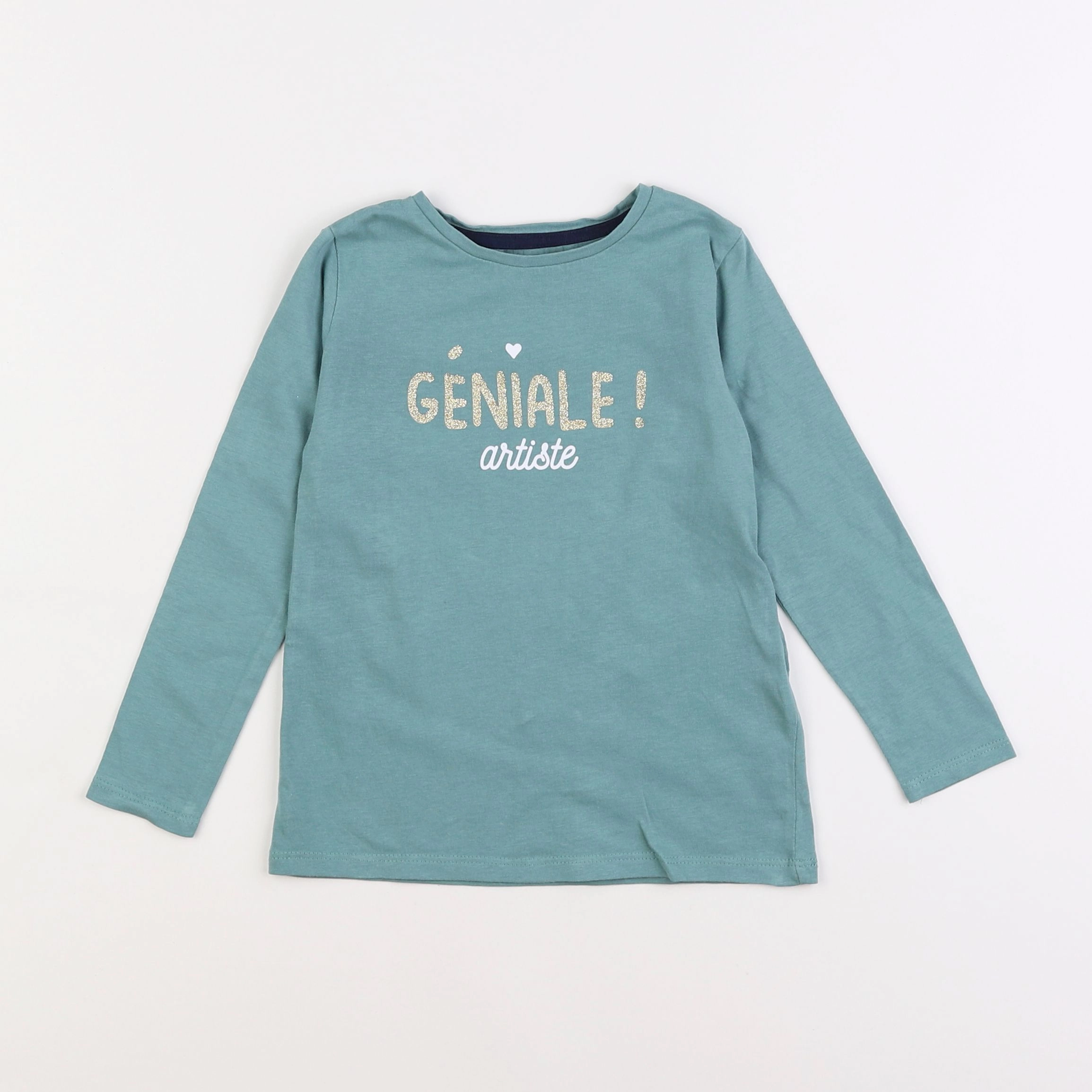 Vertbaudet - tee-shirt vert - 4 ans