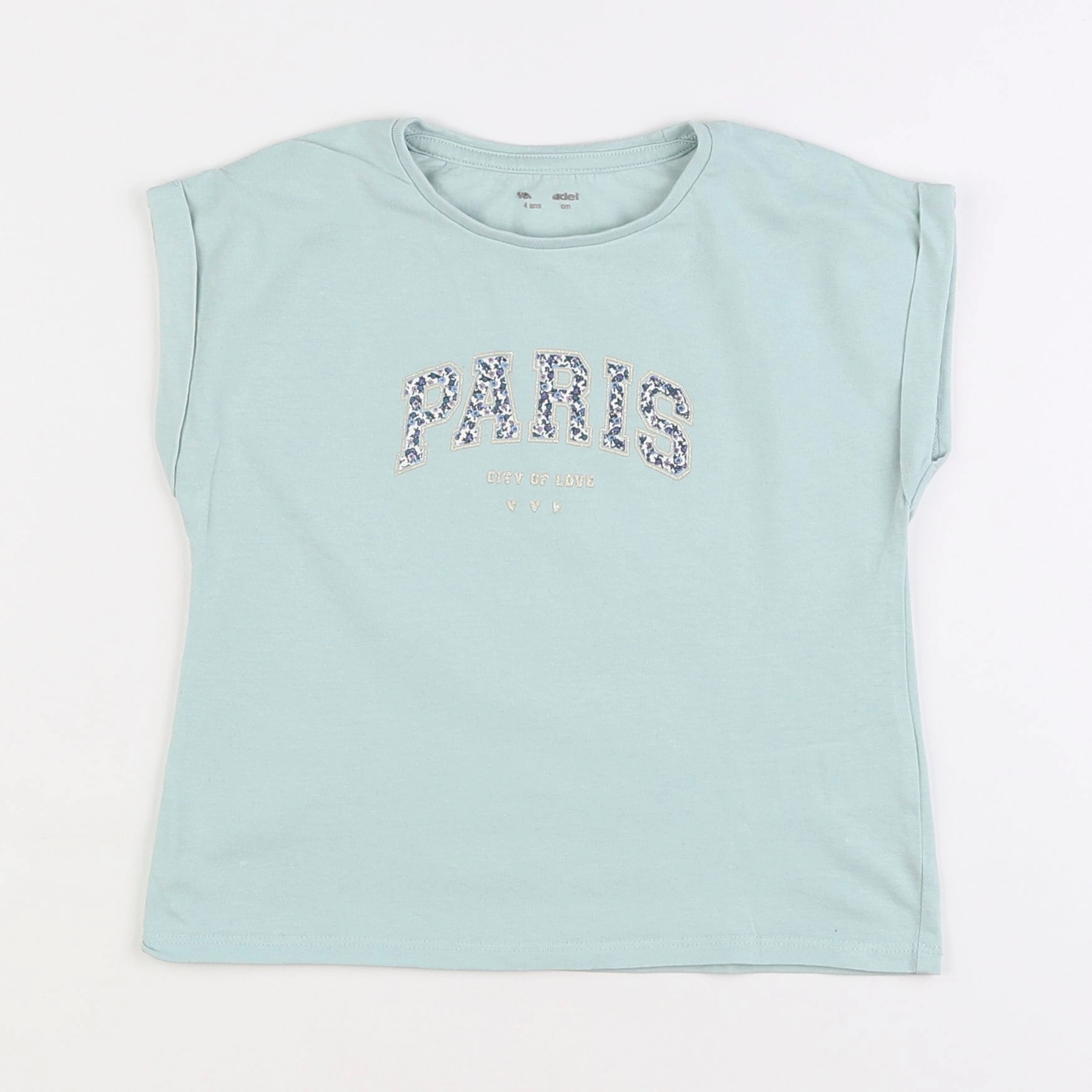 Vertbaudet - tee-shirt vert - 4 ans