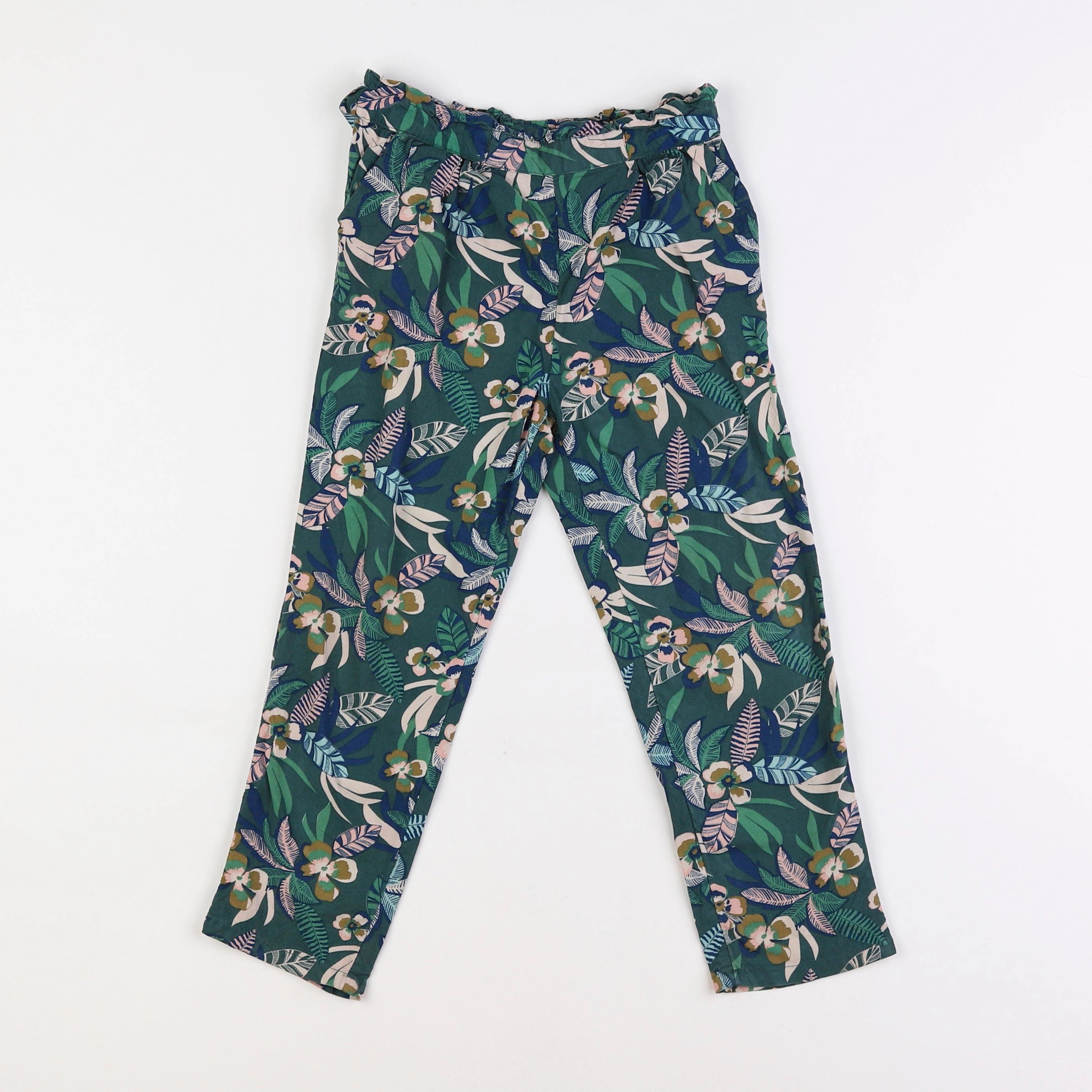 Vertbaudet - pantalon vert - 6 ans