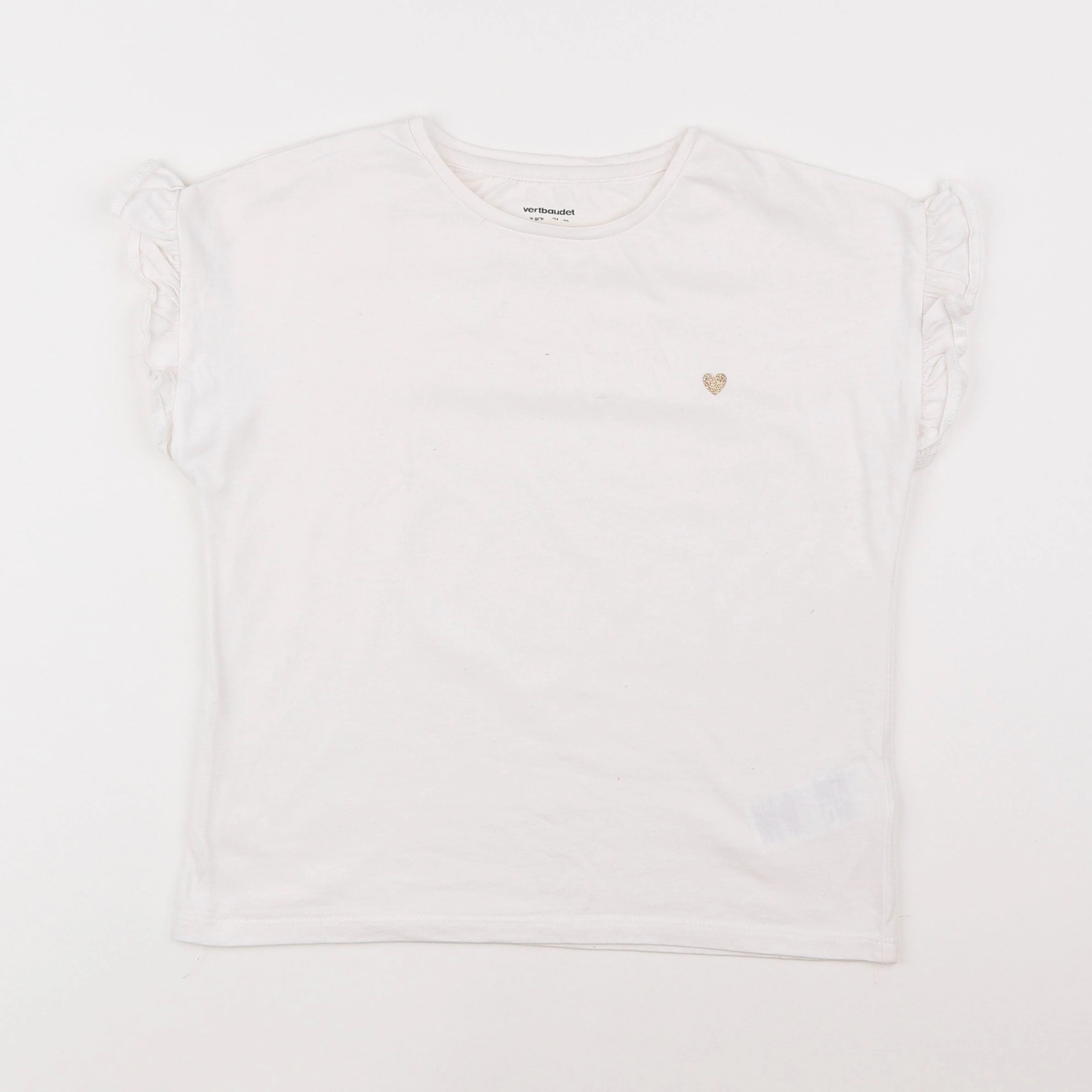 Vertbaudet - tee-shirt blanc - 9 ans