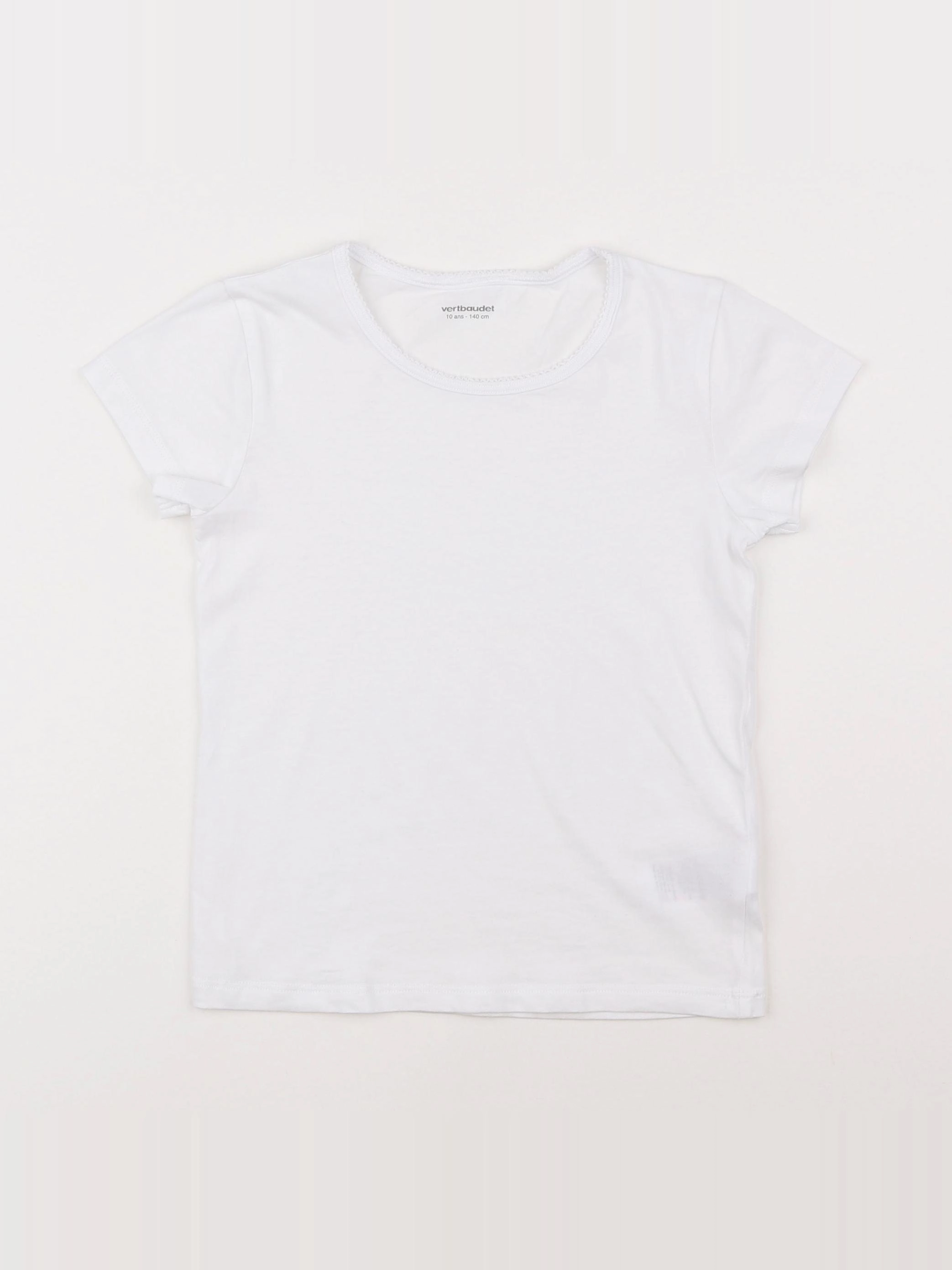 Vertbaudet - maillot de corps blanc - 10 ans