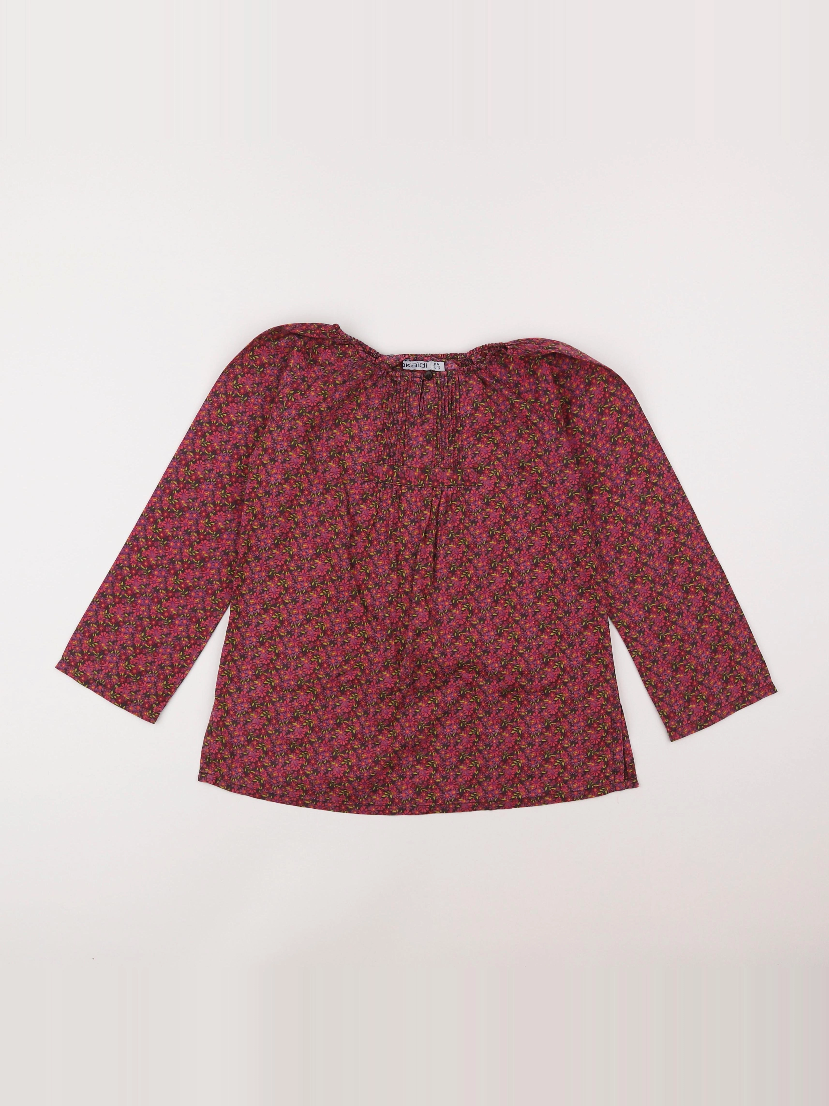 Okaidi - blouse multicolore - 8 ans
