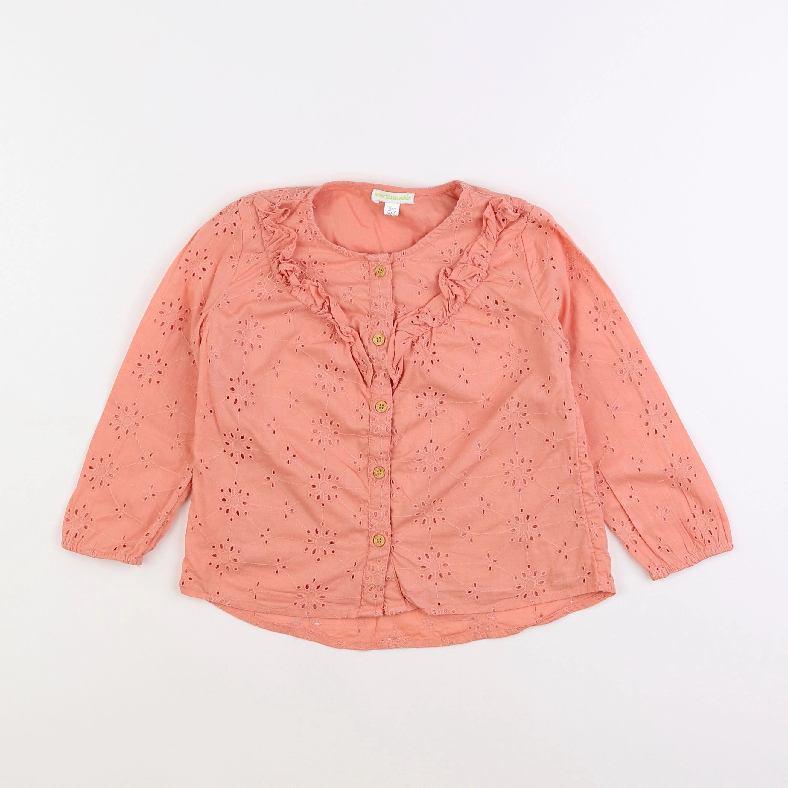 Vertbaudet - blouse orange - 5 ans