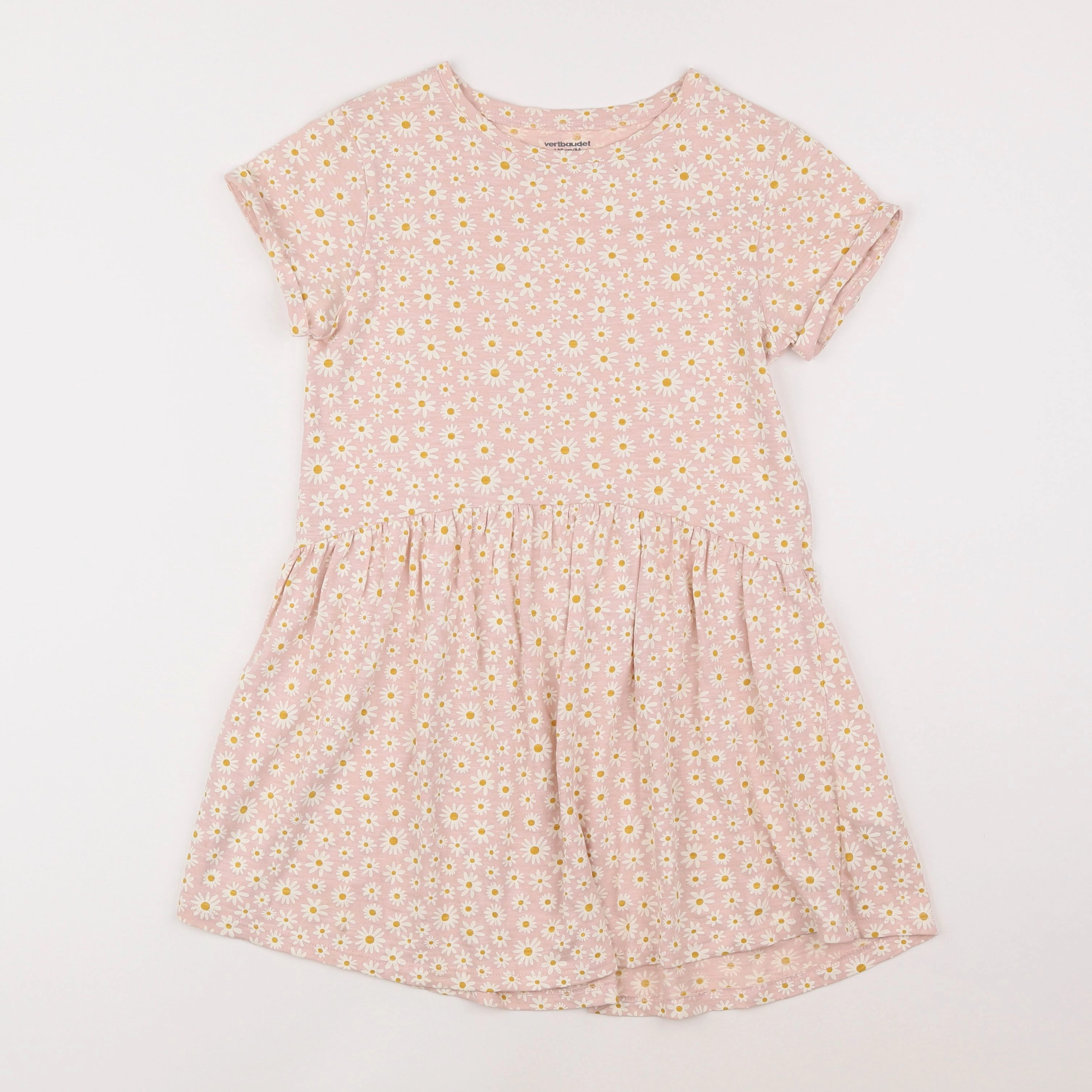 Vertbaudet - robe rose - 8 ans