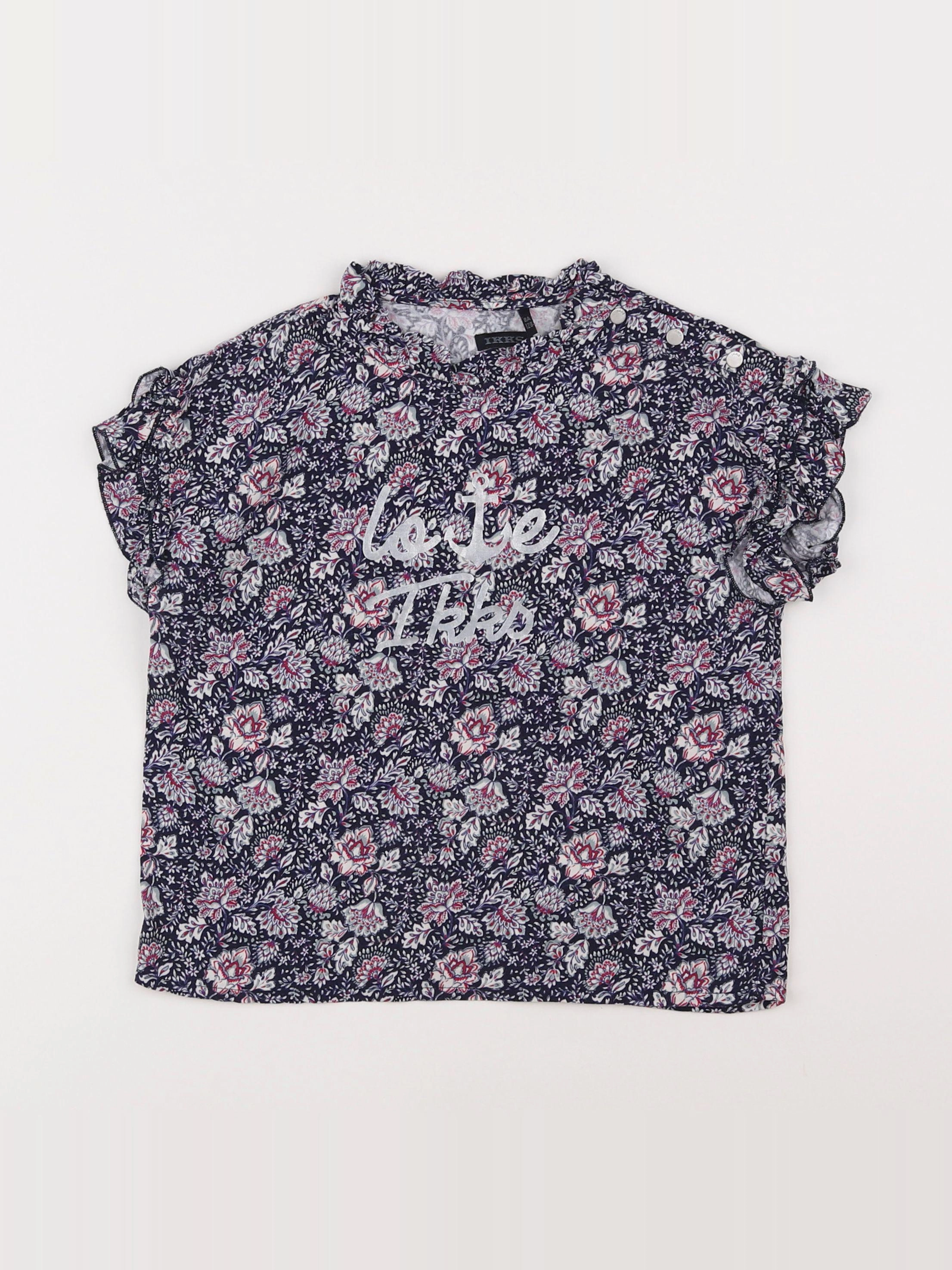 IKKS - tee-shirt rose - 8 ans