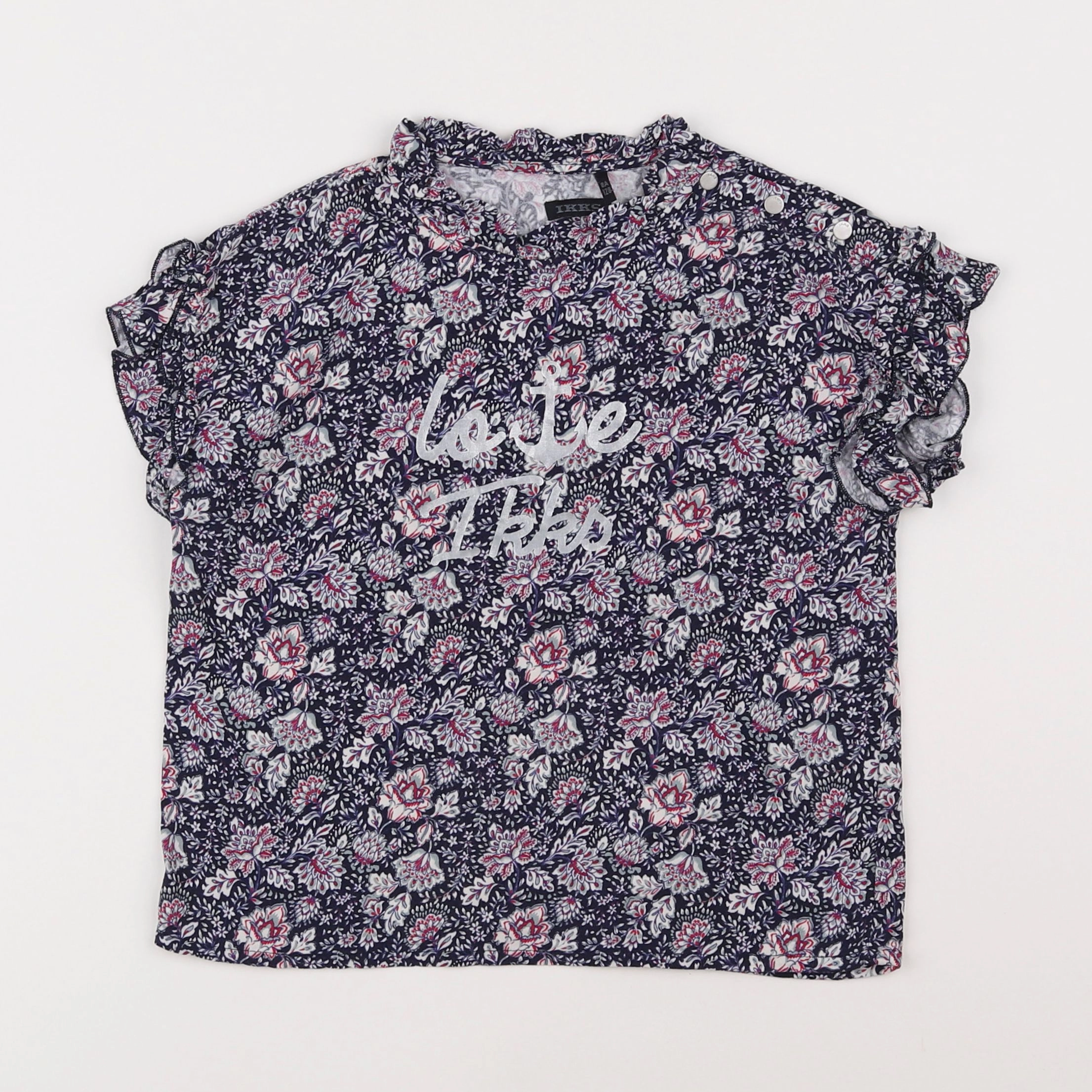 IKKS - tee-shirt rose - 8 ans