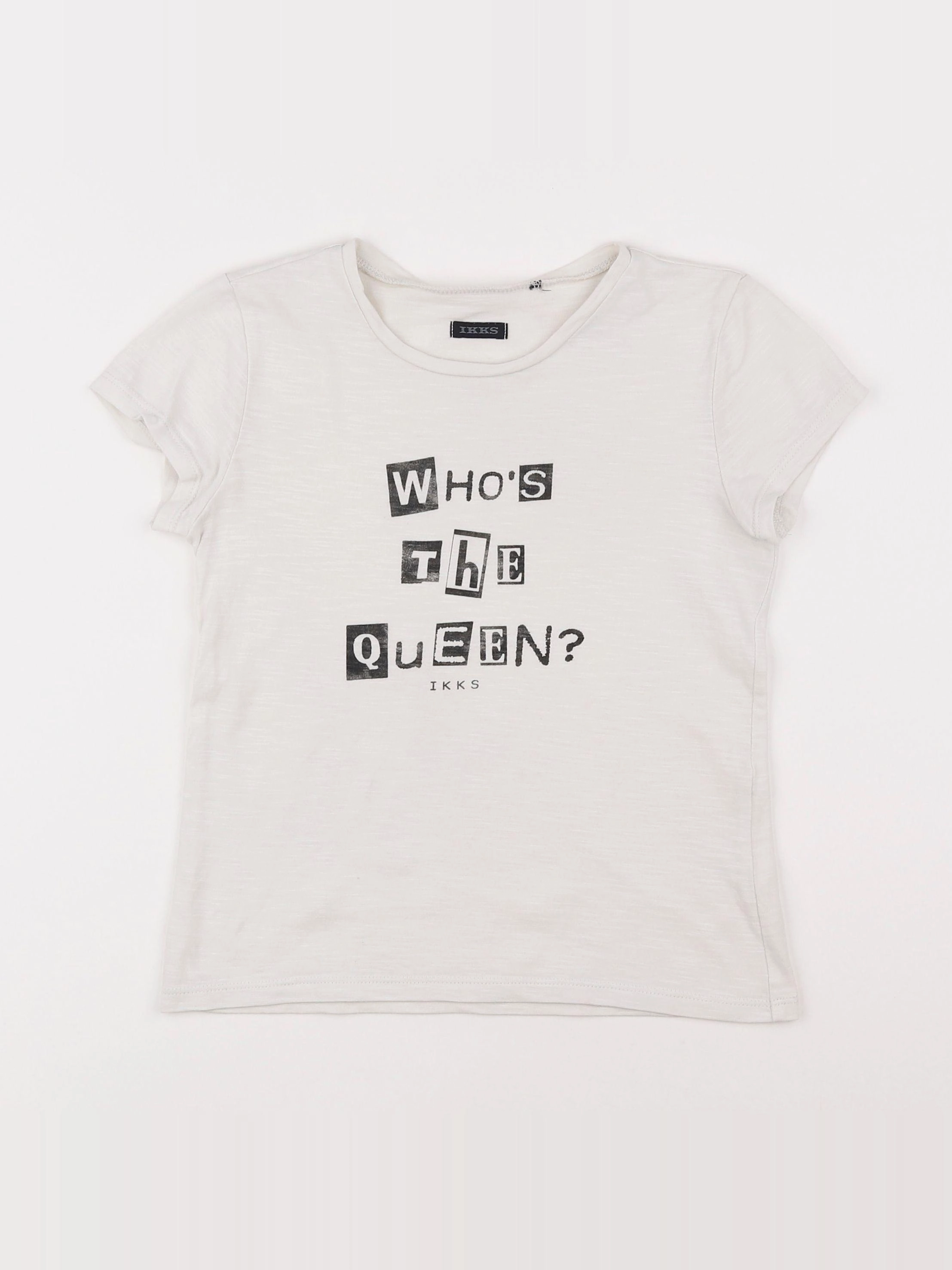 IKKS - tee-shirt beige - 8 ans