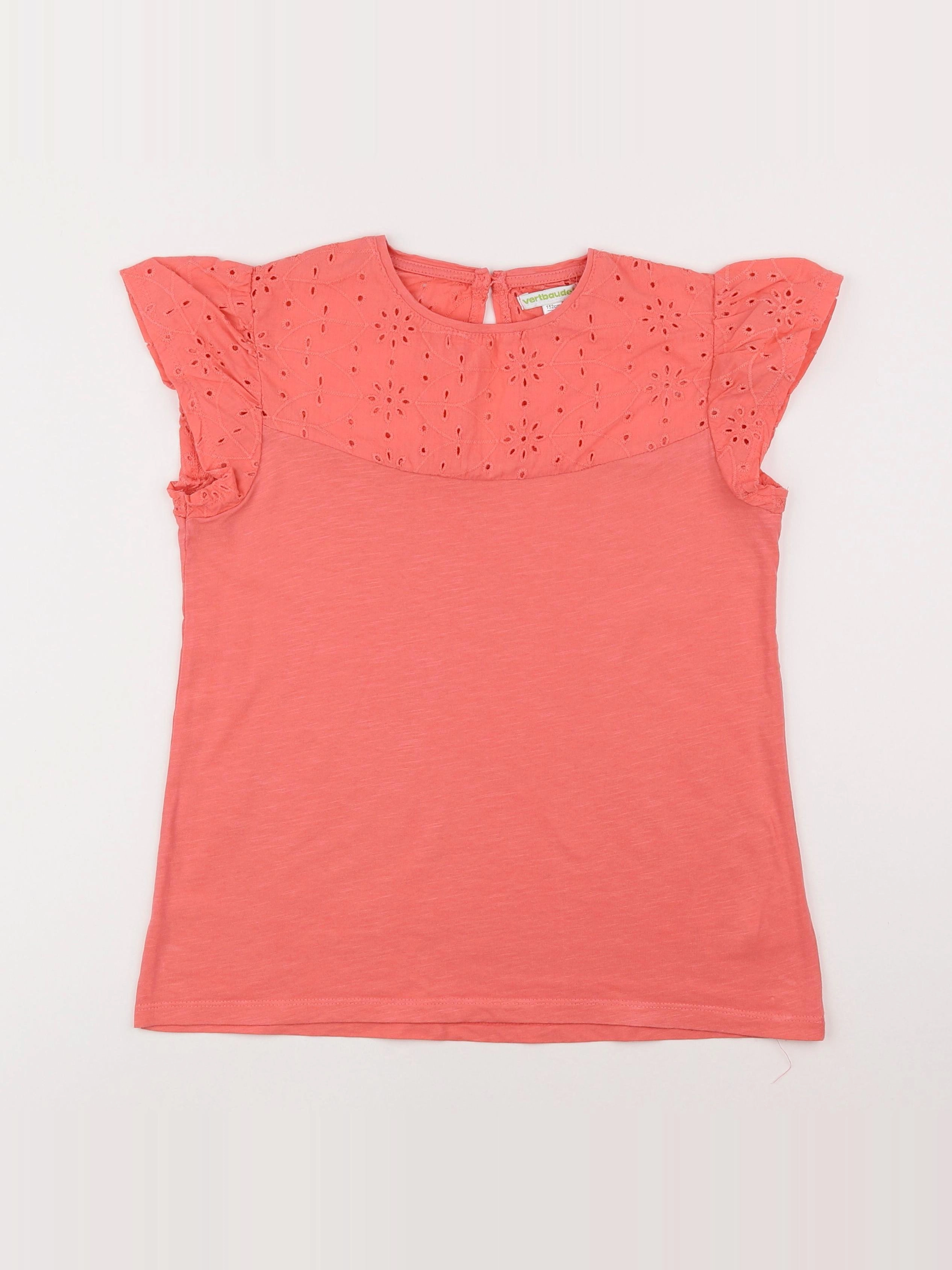 Vertbaudet - tee-shirt rose - 12 ans