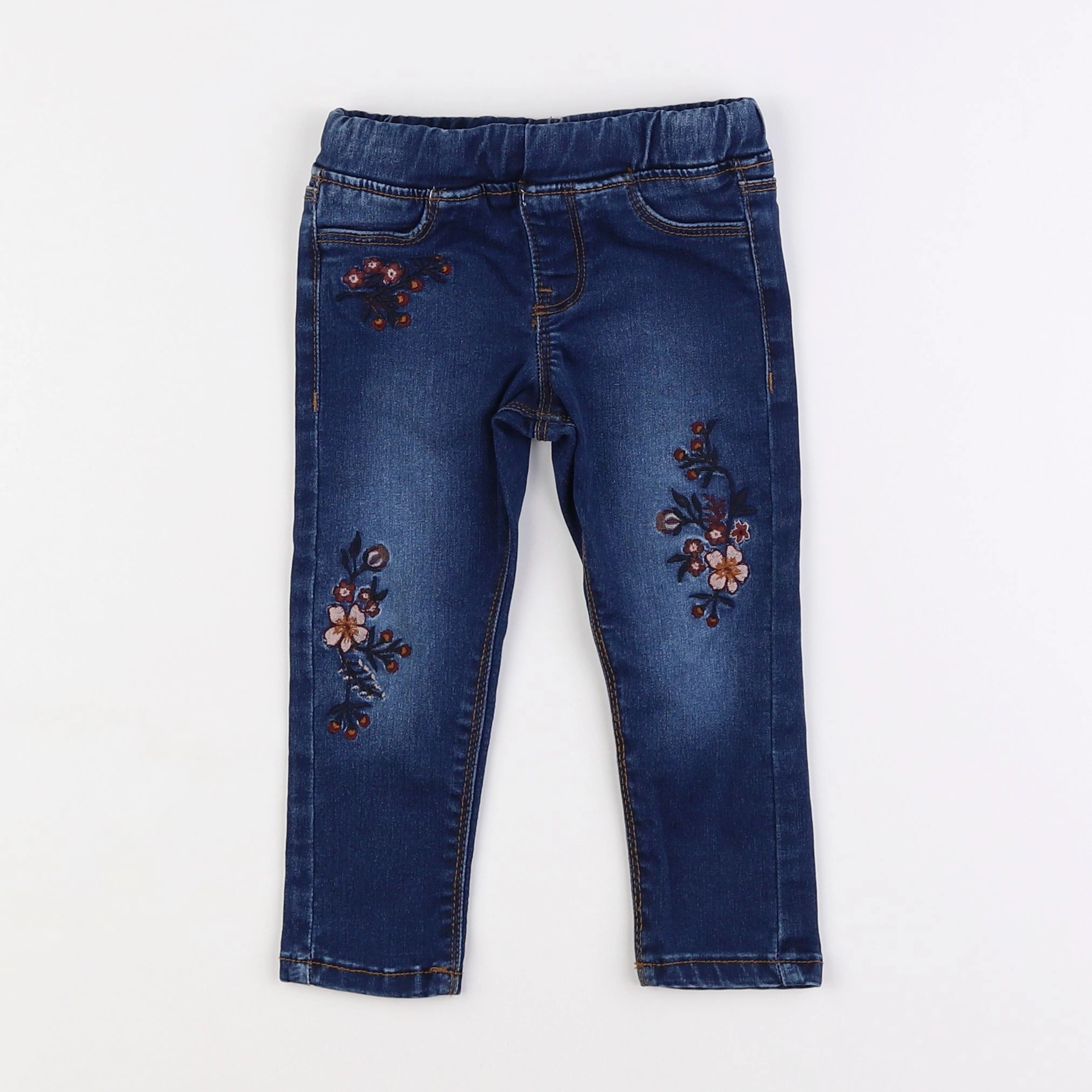 Vertbaudet - jegging bleu - 2 ans