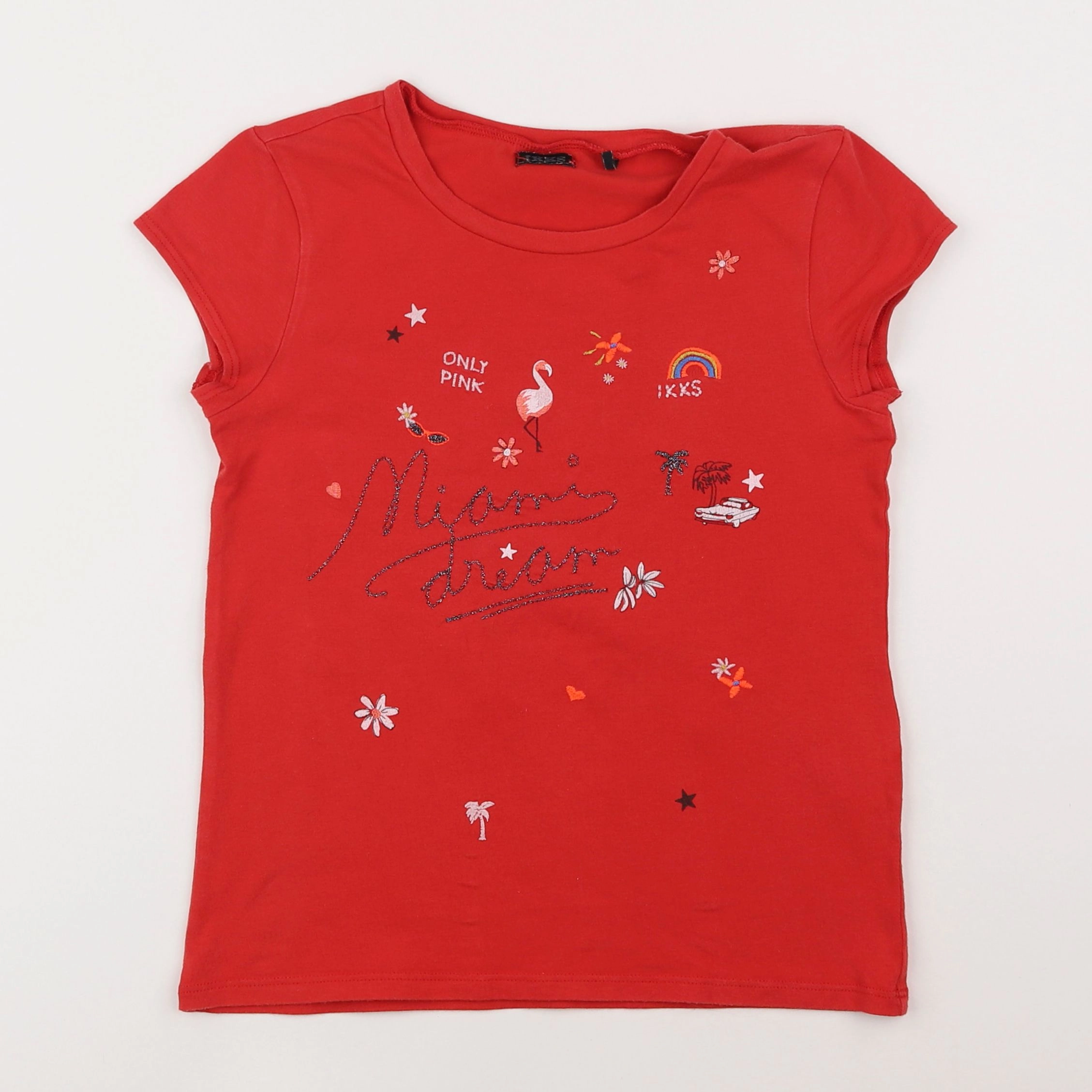 IKKS - tee-shirt rouge - 10 ans