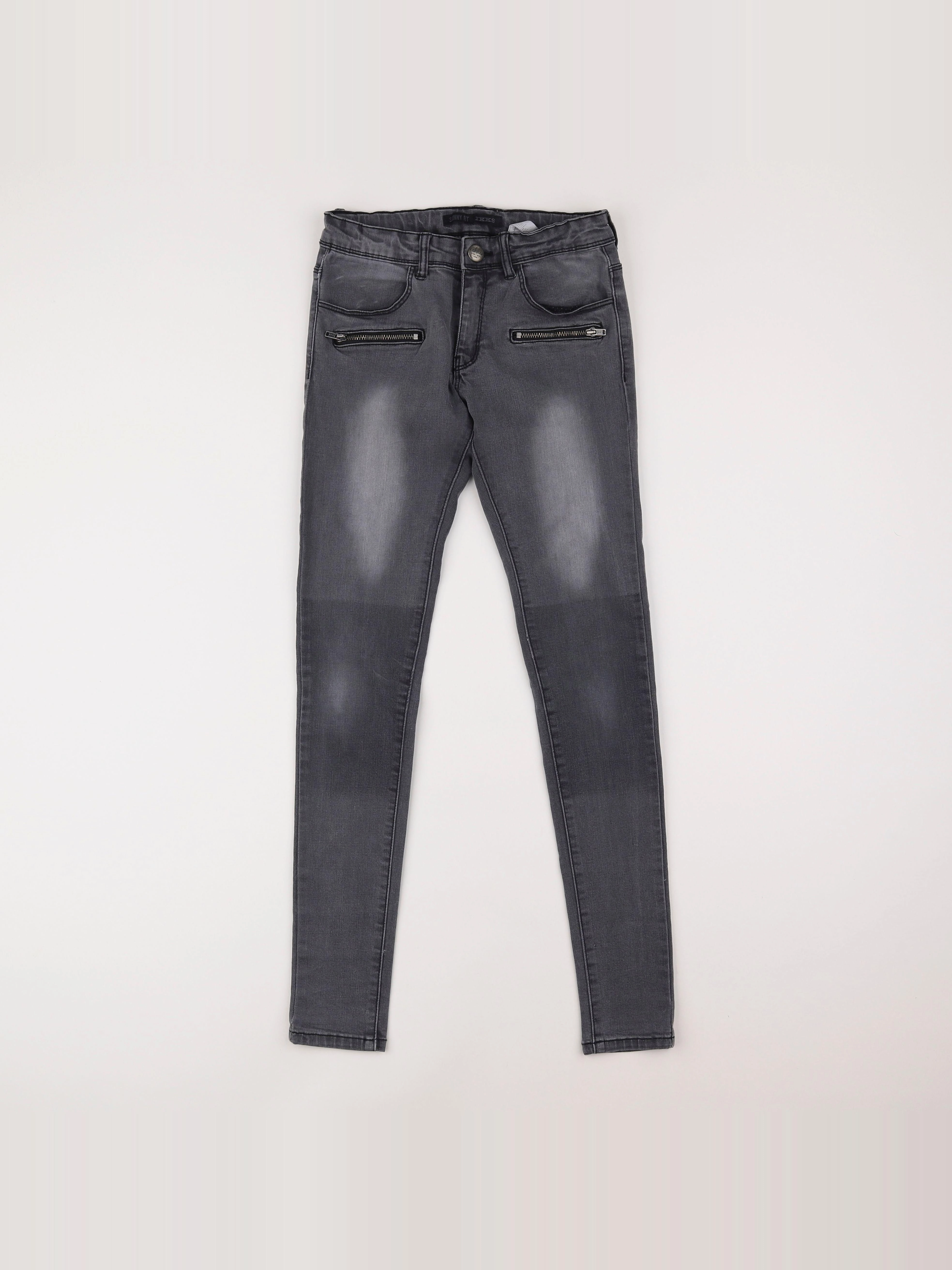 IKKS - jean gris - 10 ans