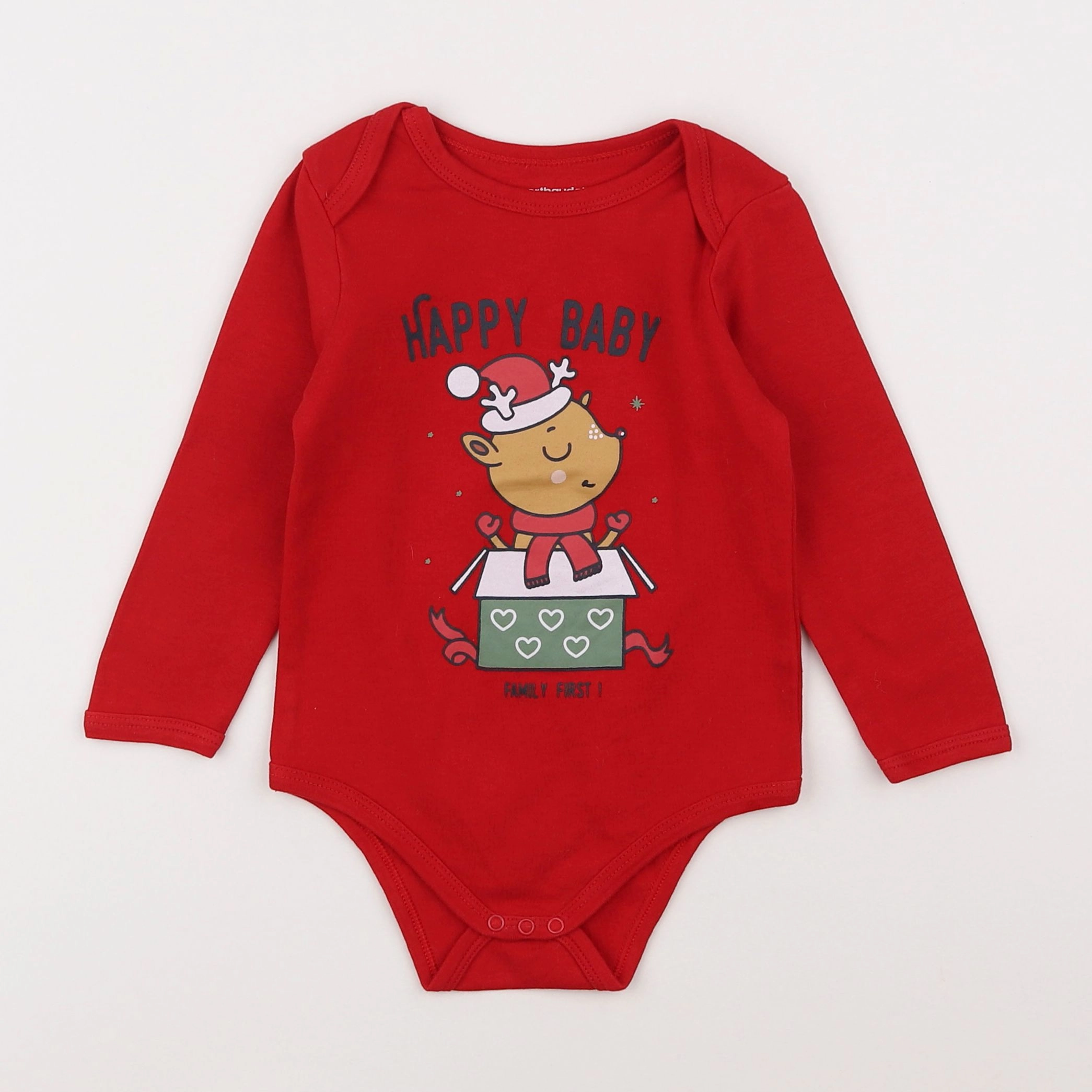 Vertbaudet - body rouge - 2 ans