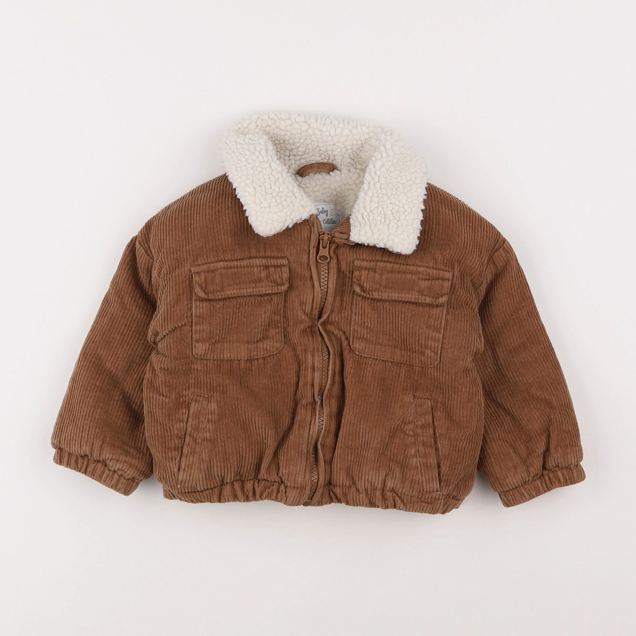 Vertbaudet - veste marron - 2 ans