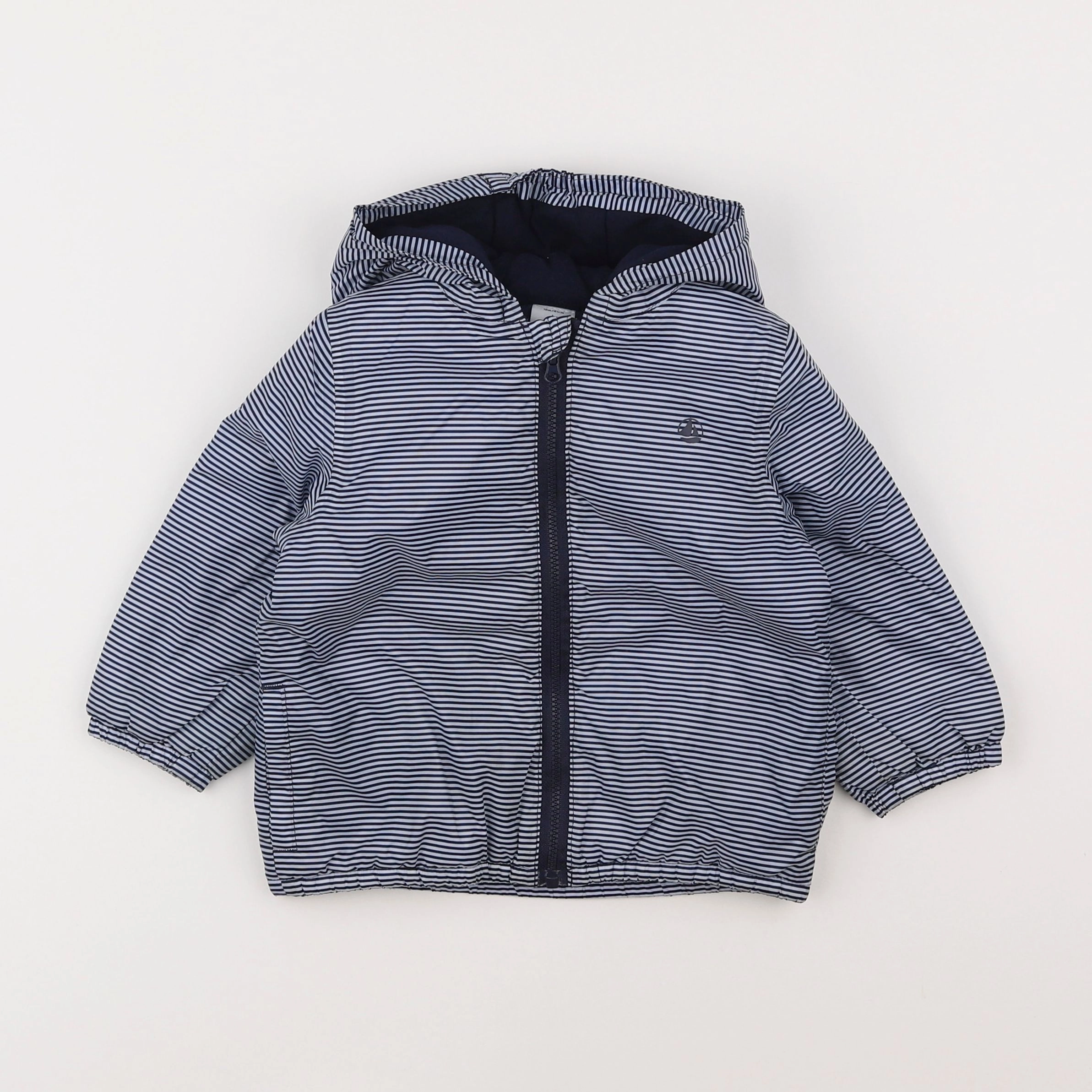 Petit Bateau - imperméable bleu - 18 mois