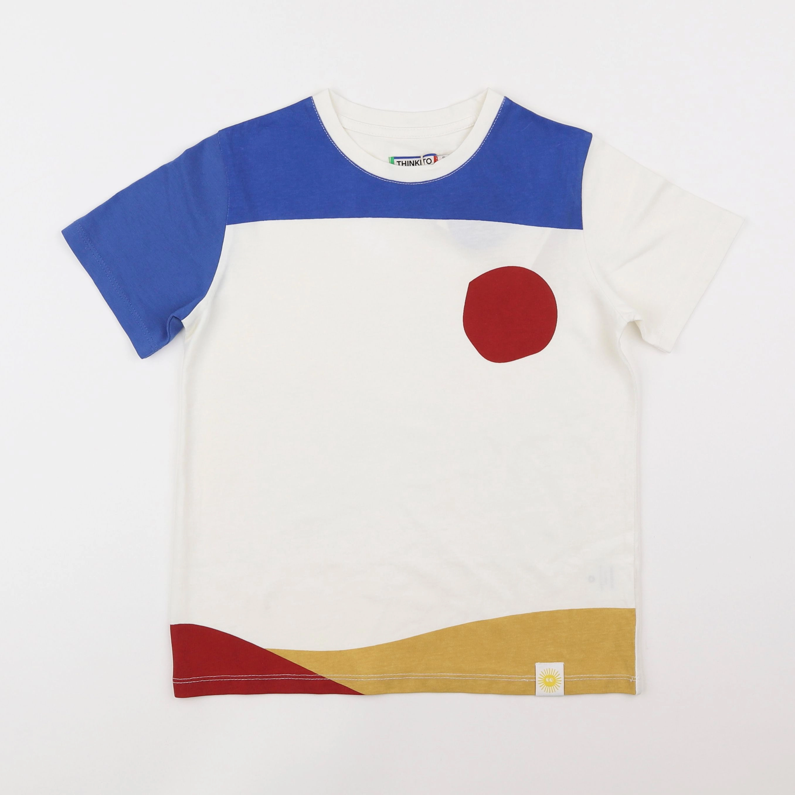 Thinking Mu  - tee-shirt blanc "PAU" - 8 ans