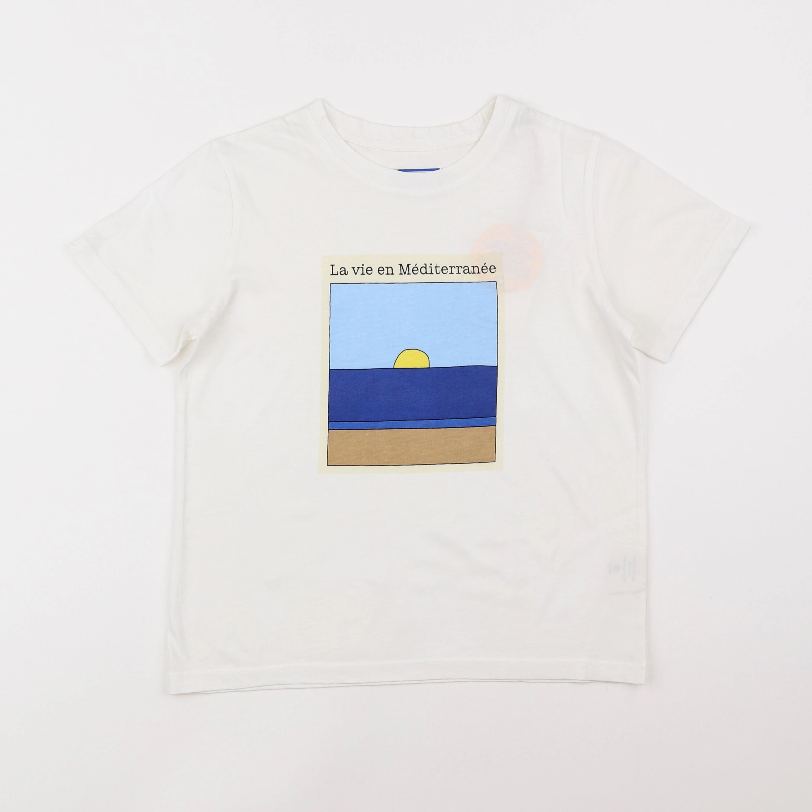 Thinking Mu  - tee-shirt blanc "LA VIE" - 10 ans