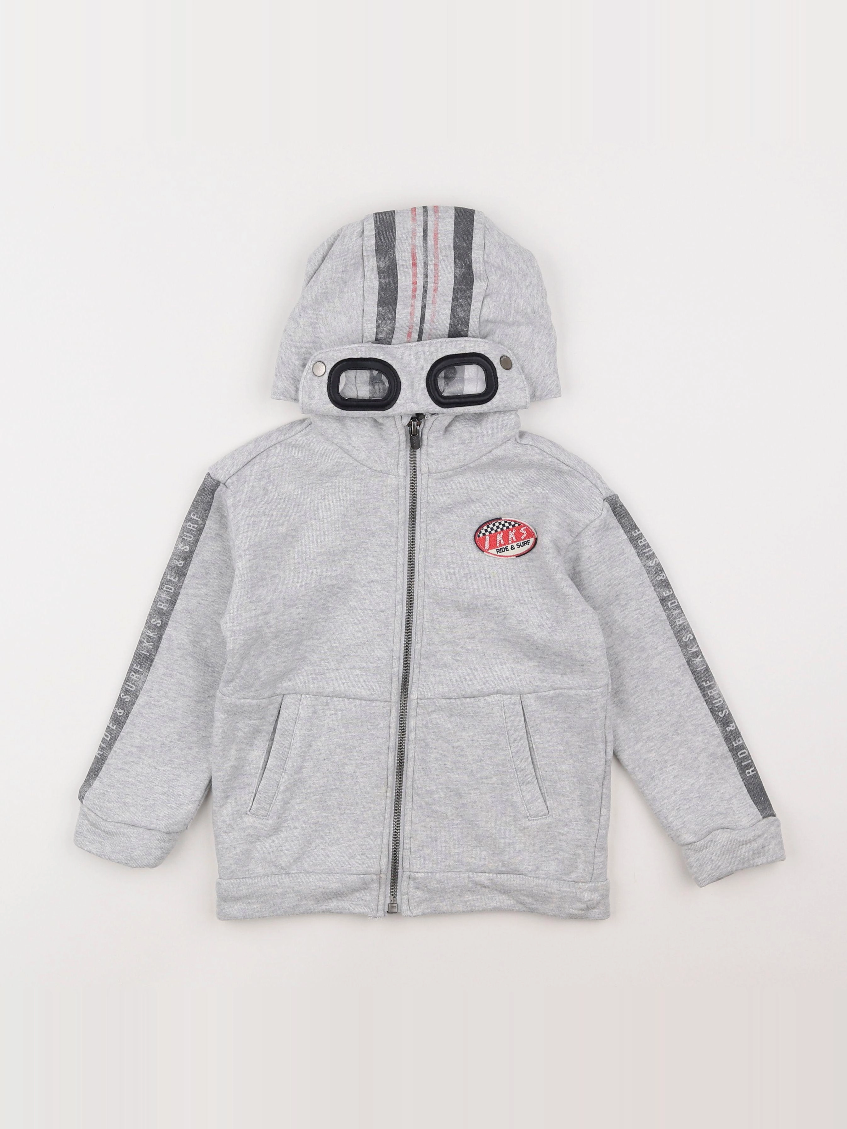 IKKS - sweat gris - 3 ans