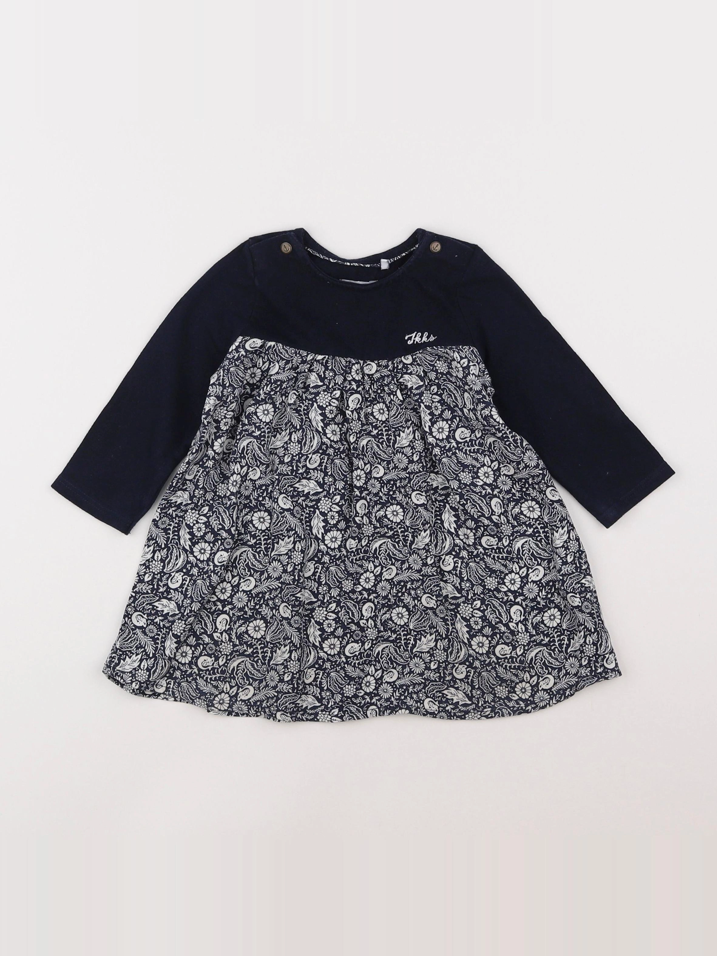 IKKS - robe bleu - 12 mois