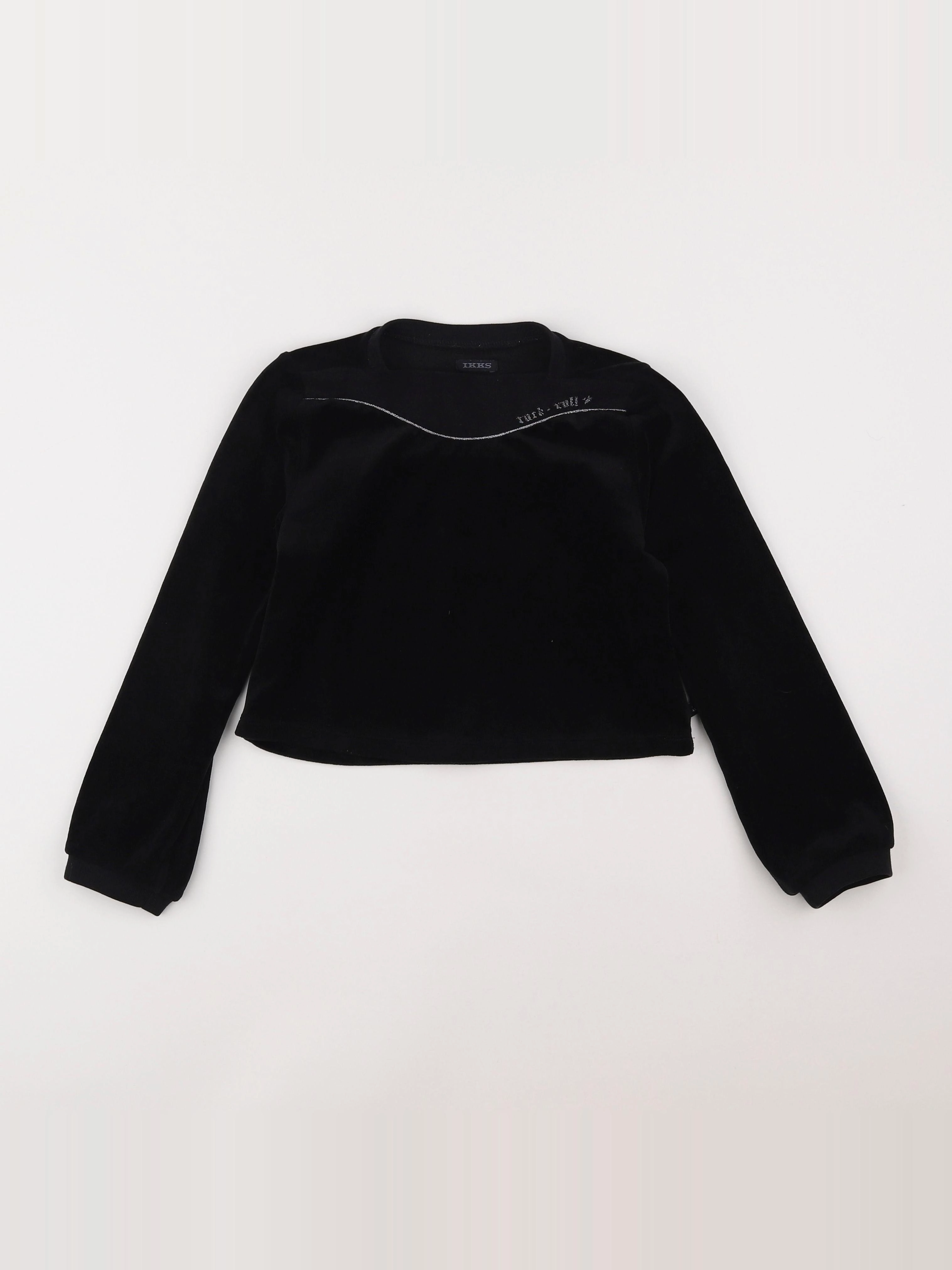 IKKS - sweat noir - 8 ans