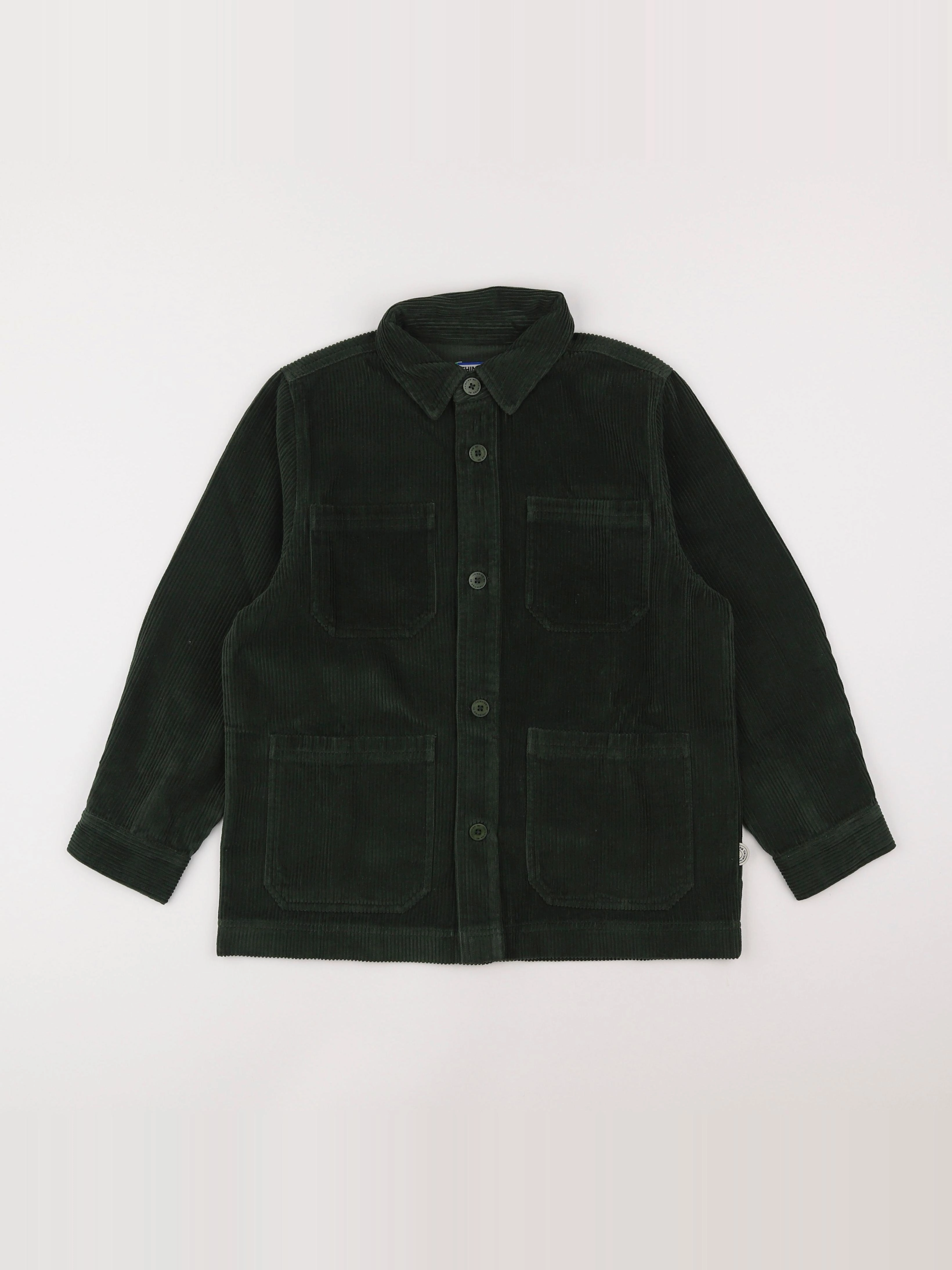 Thinking Mu  - chemise vert velours - 10 ans
