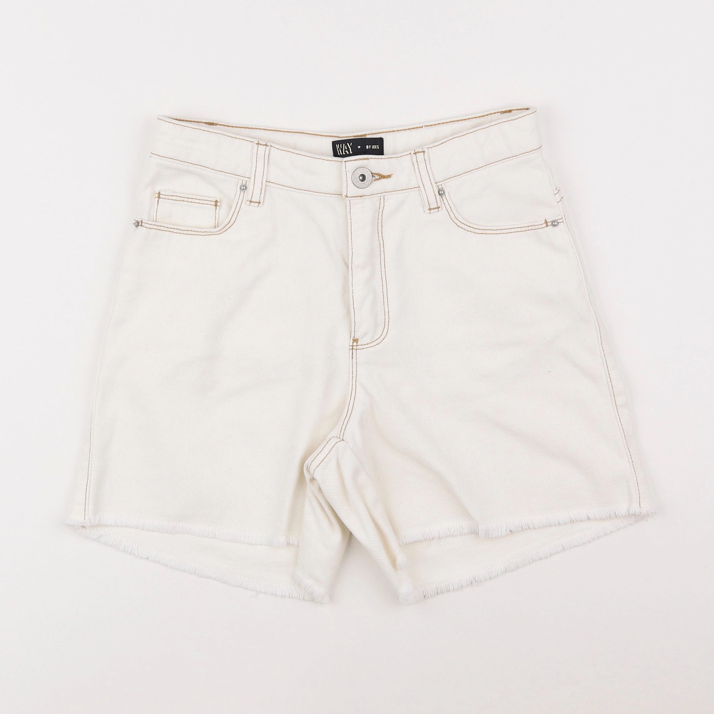 IKKS - short blanc - 10 ans