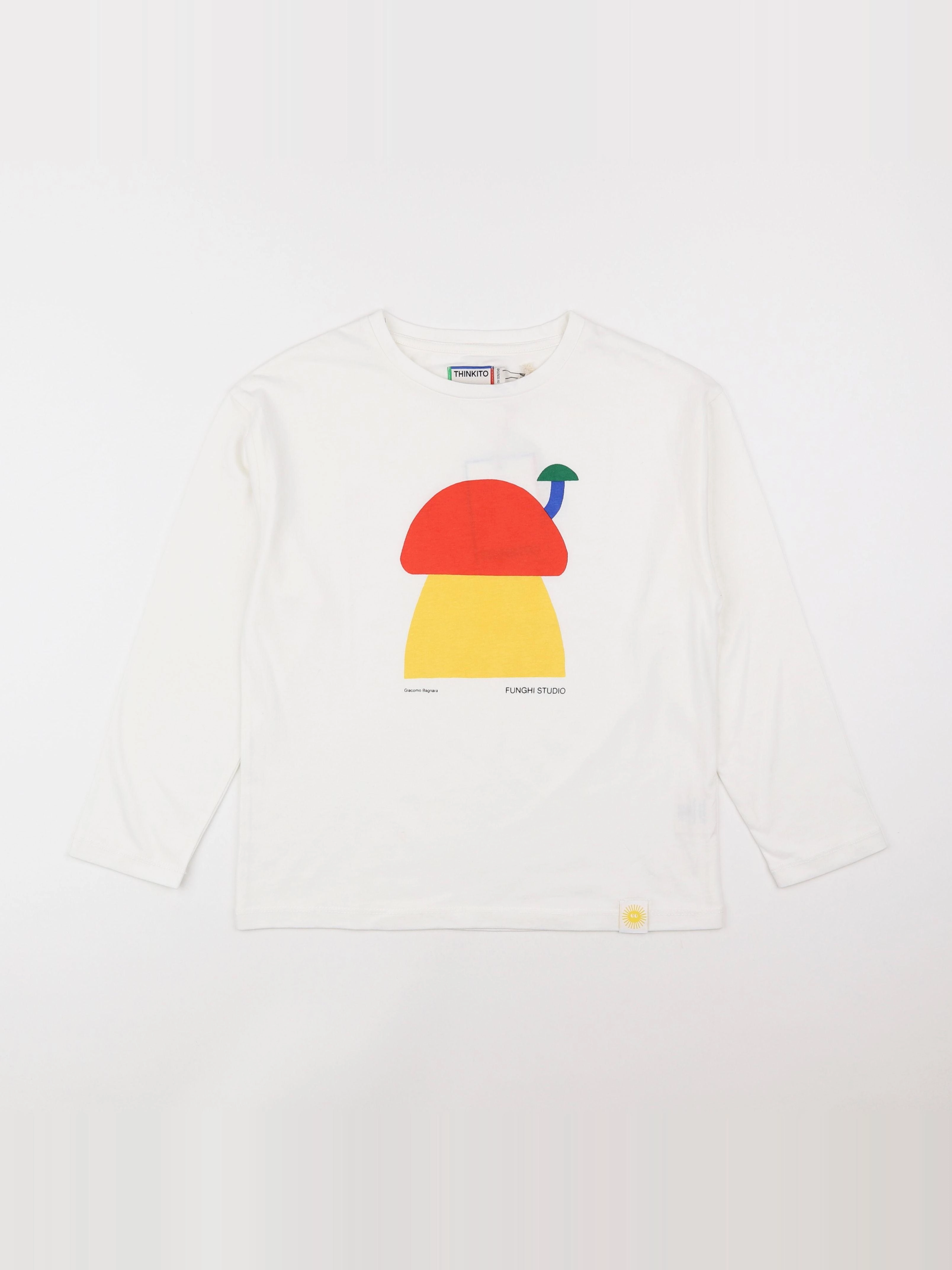Thinking Mu  - tee-shirt blanc "MAISON" - 12 ans