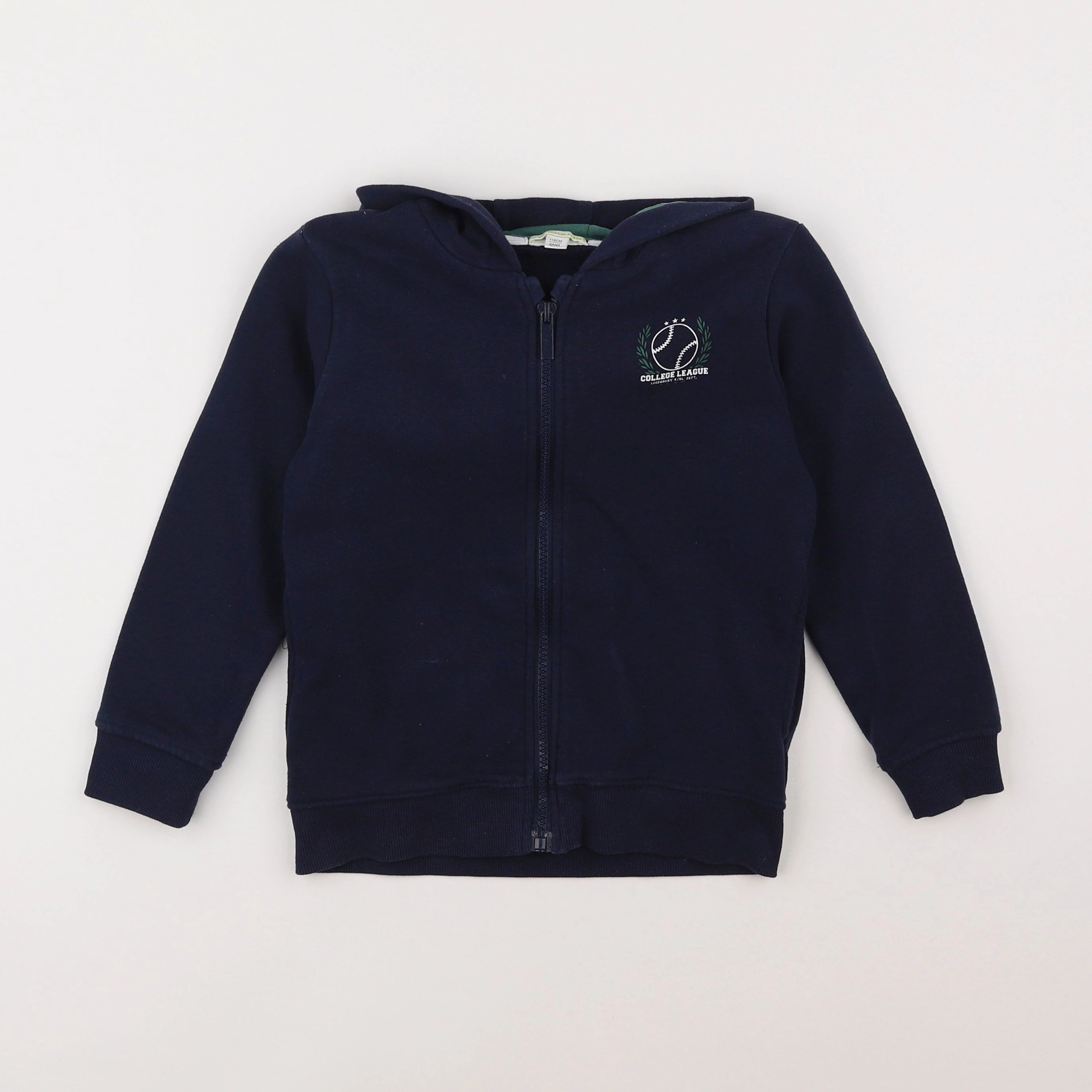 Vertbaudet - sweat bleu - 6 ans